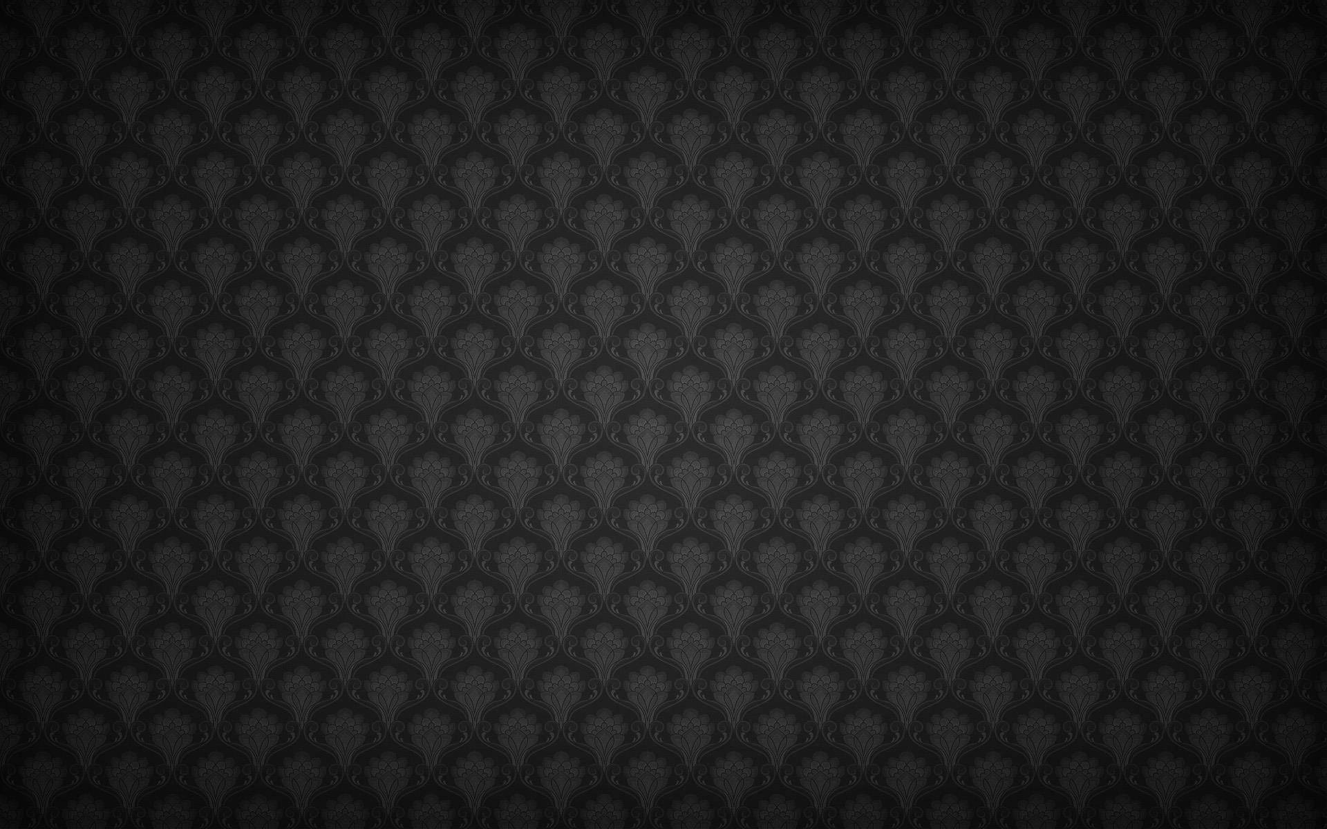 Victorian Gothic Vignette, black pattern, damask pattern, Full HD Desktop Wallpaper