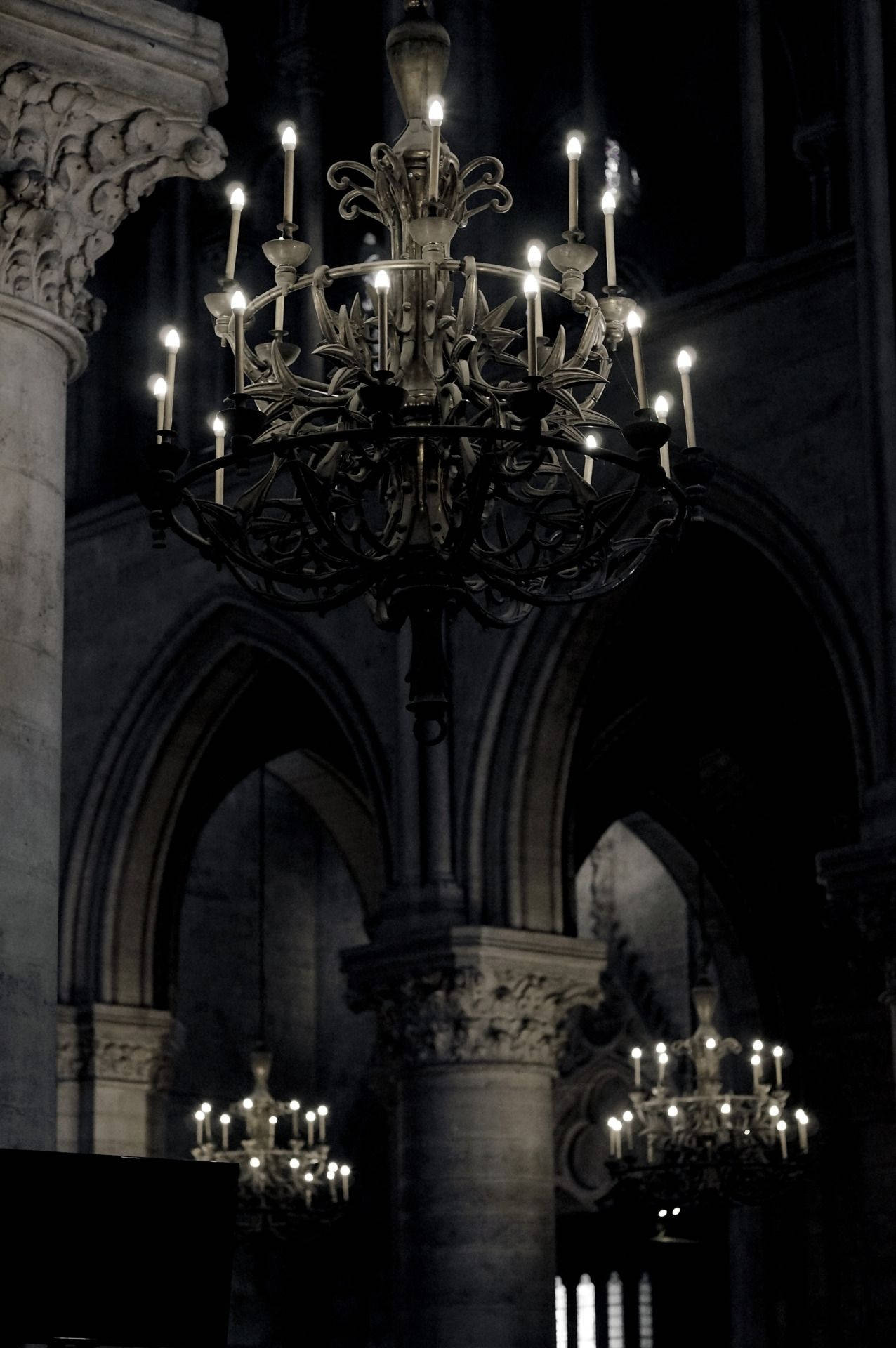 Goth Aesthetic, castle interior, cathedral interior, Full HD Phone Wallpaper
