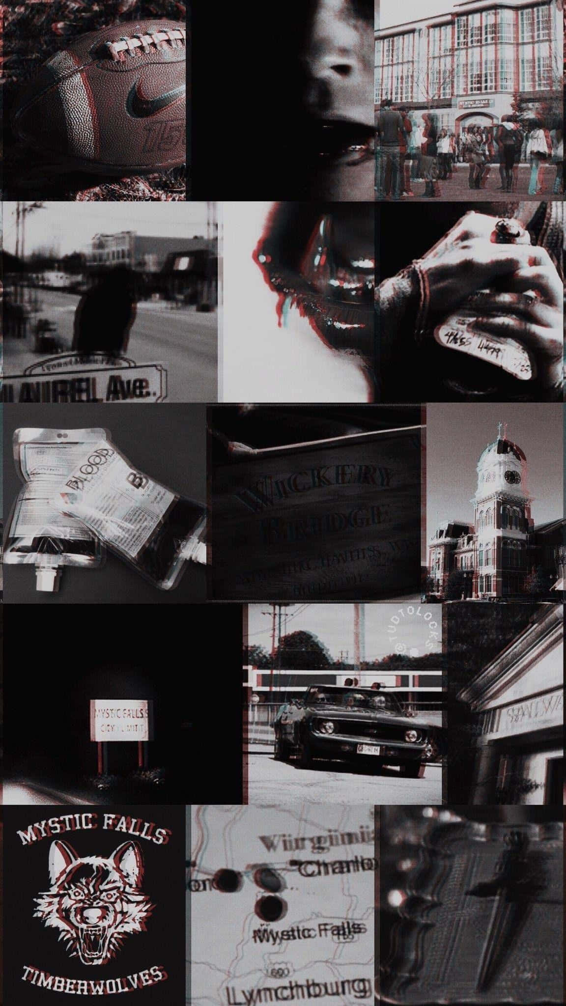 vintage goth collage aesthetic, gritty urban scenes, street art, Full HD Phone Wallpaper
