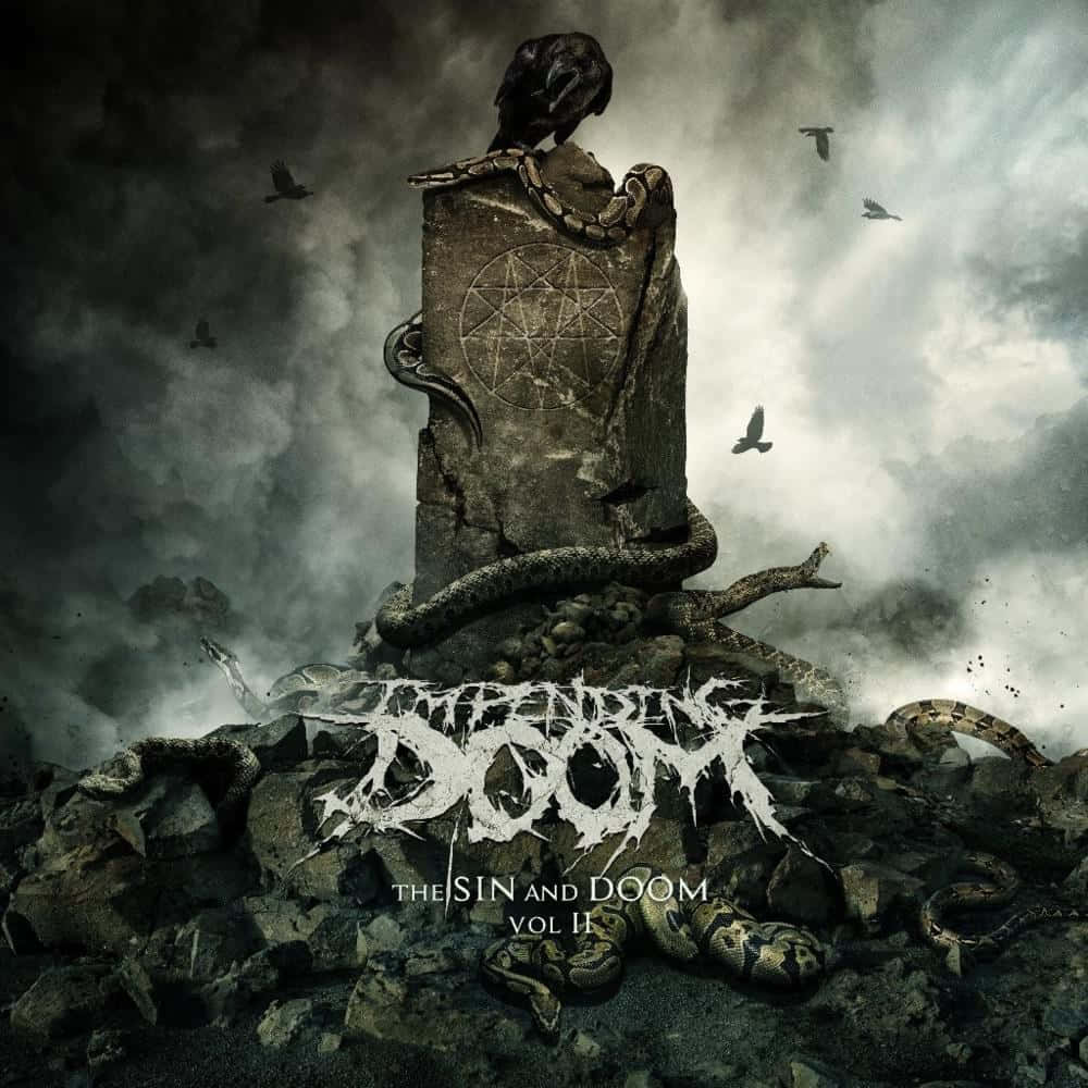 grim stone monolith, pentagram, snakes, SD Desktop Wallpaper