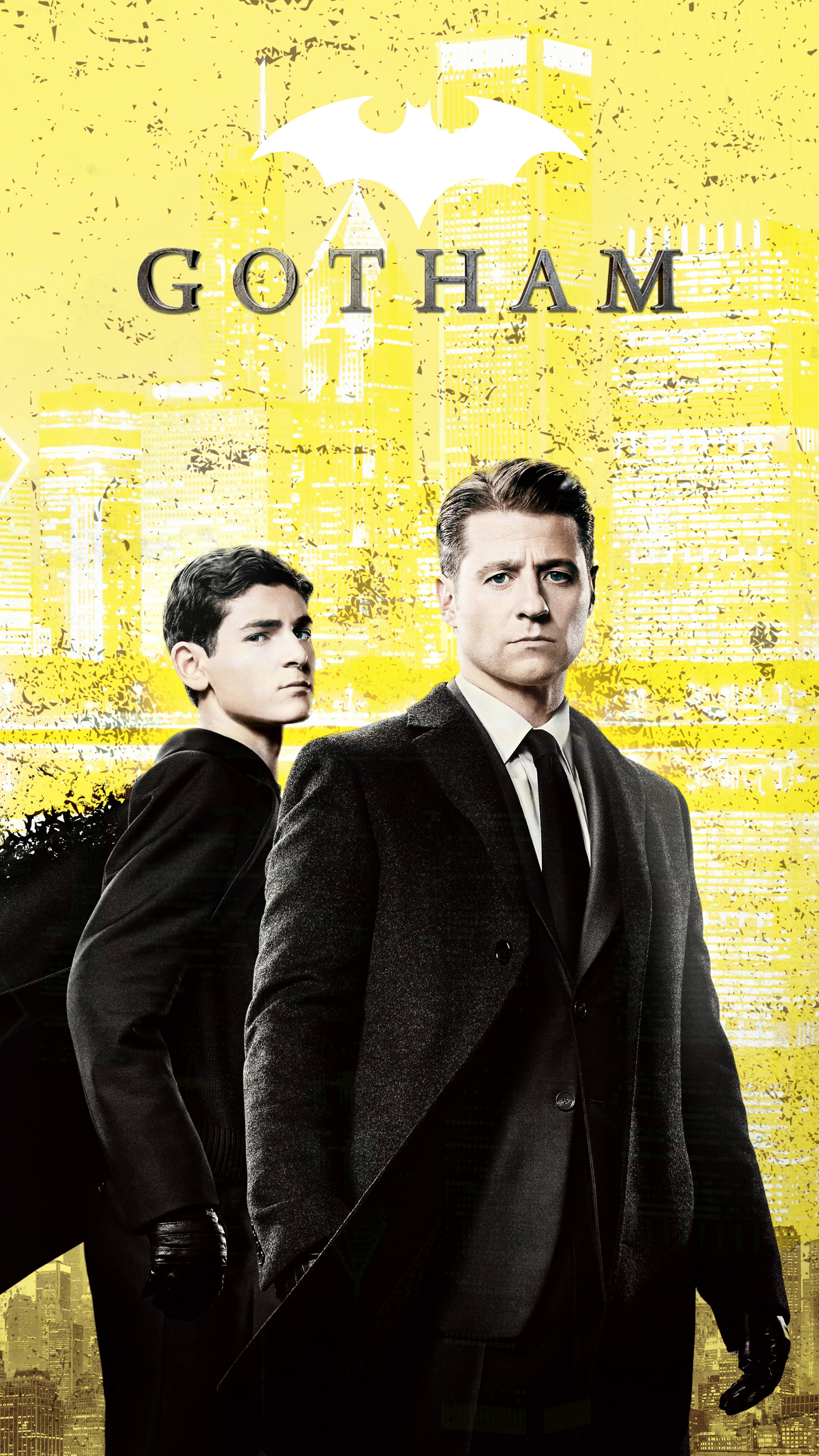 Gotham, yellow, 4K, 4K Phone Wallpaper