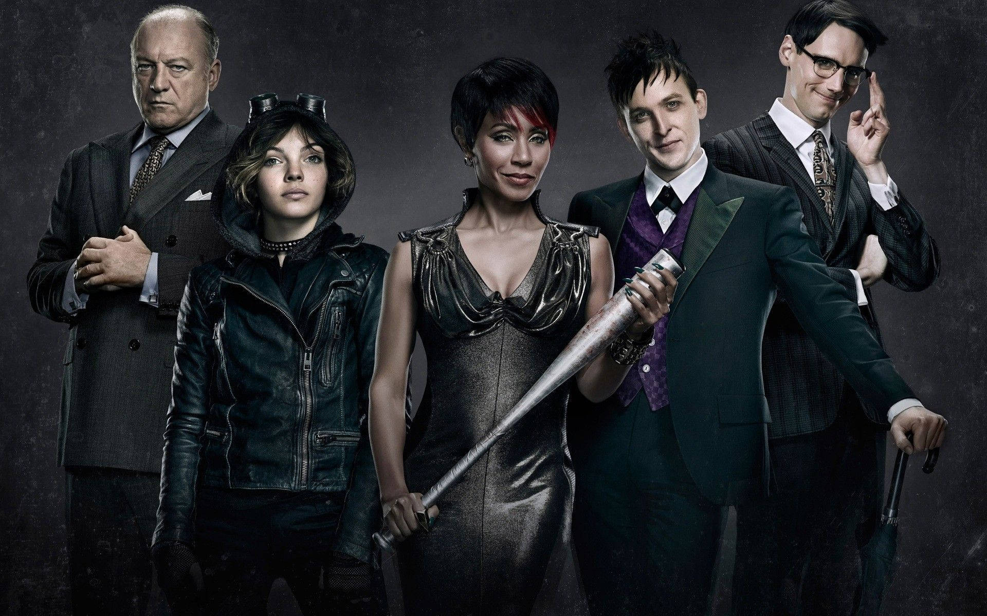 Gotham, villains, darkly dressed, Full HD Desktop Wallpaper