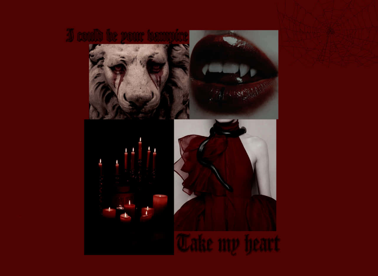 vampire, candle, lion, HD Desktop Wallpaper