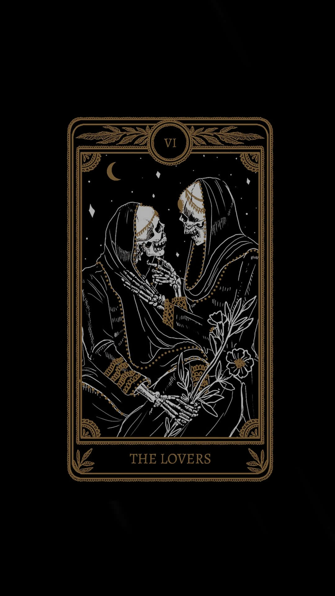Gothic Aesthetic, skeletal figures, hooded robes, Full HD Phone Wallpaper