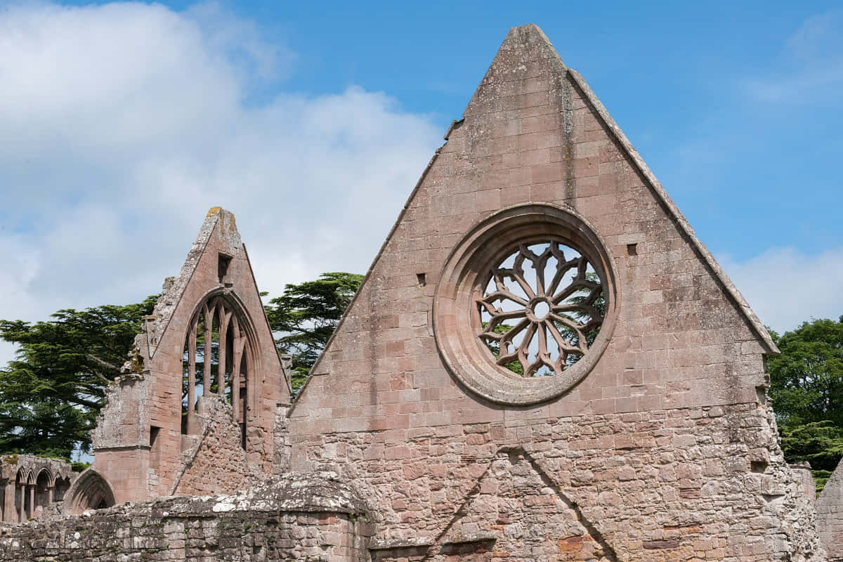 Gothic Architecture, rose window, pointed arches, SD Desktop Wallpaper