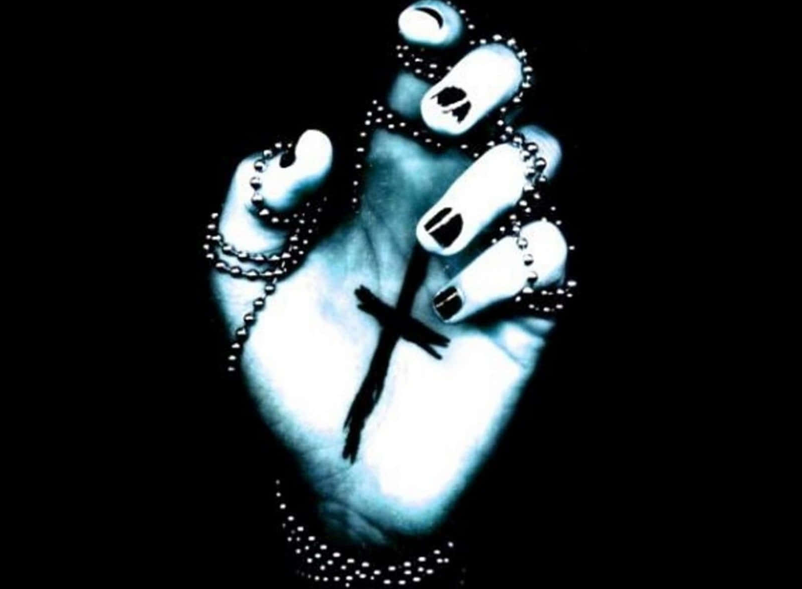 Gothic Computer, cross, black background, HD Desktop Wallpaper