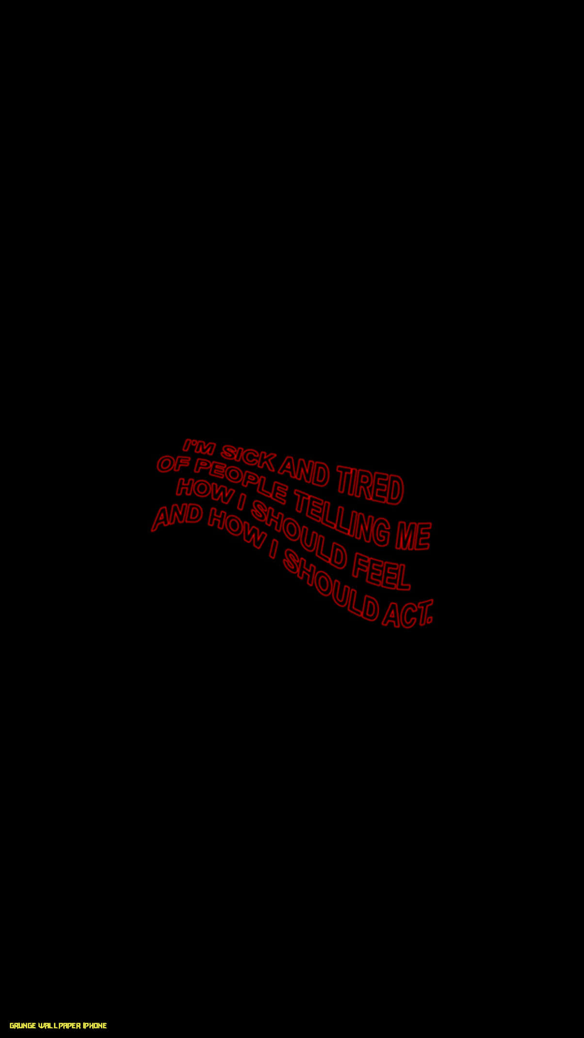 Gothic iPhone, red text, black background, Full HD Phone Wallpaper