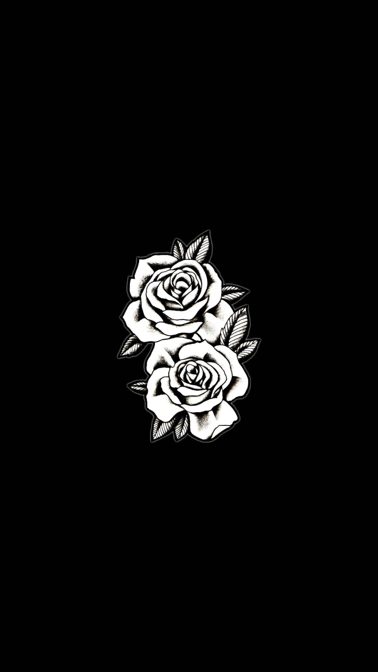 Gothic, iPhone, white roses, Full HD Phone Wallpaper