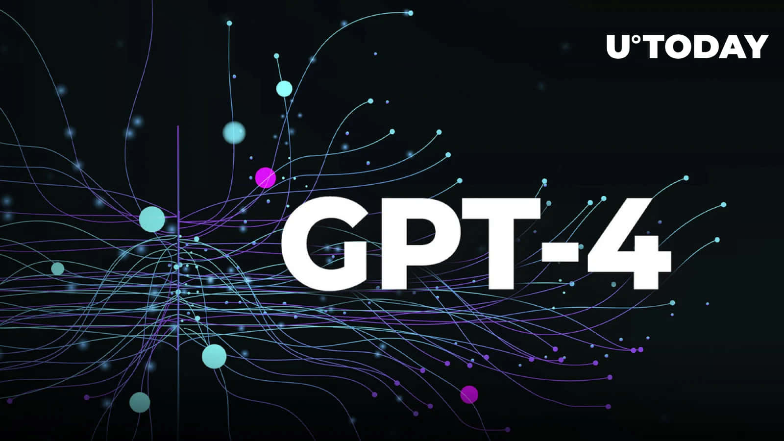 GPT-4, white letters, glowing purple, HD Desktop Wallpaper