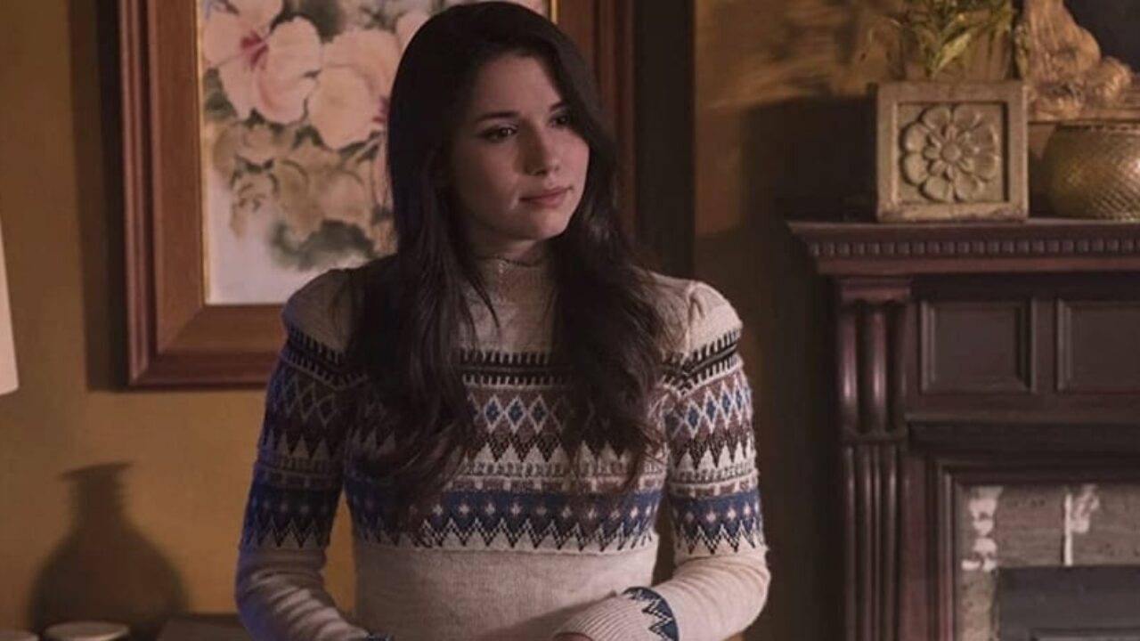 Grace Fulton, patterned sweater, warmly lit, HD Desktop Wallpaper
