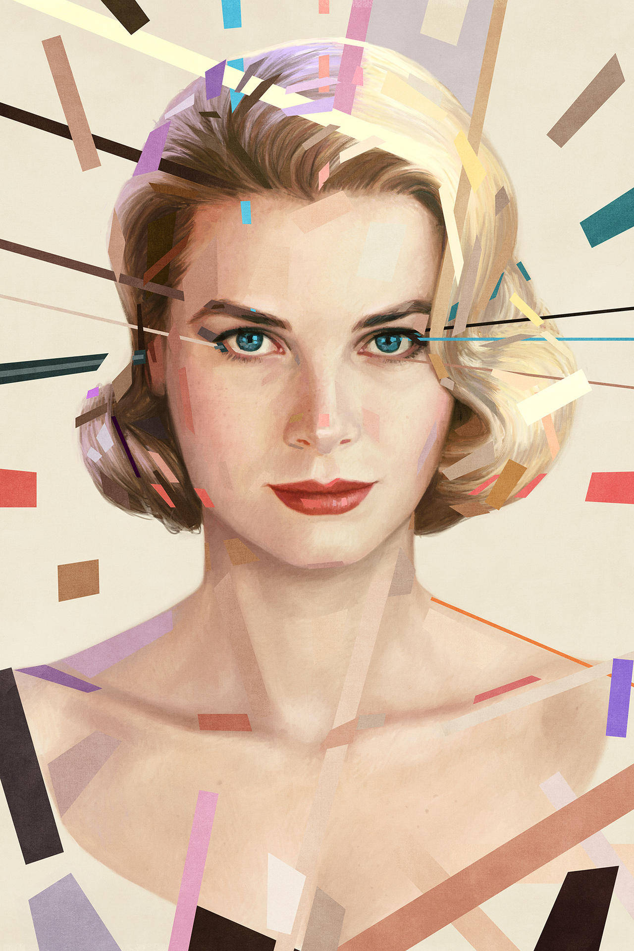 Grace Kelly, blue eyes, blonde hair, Full HD Phone Wallpaper