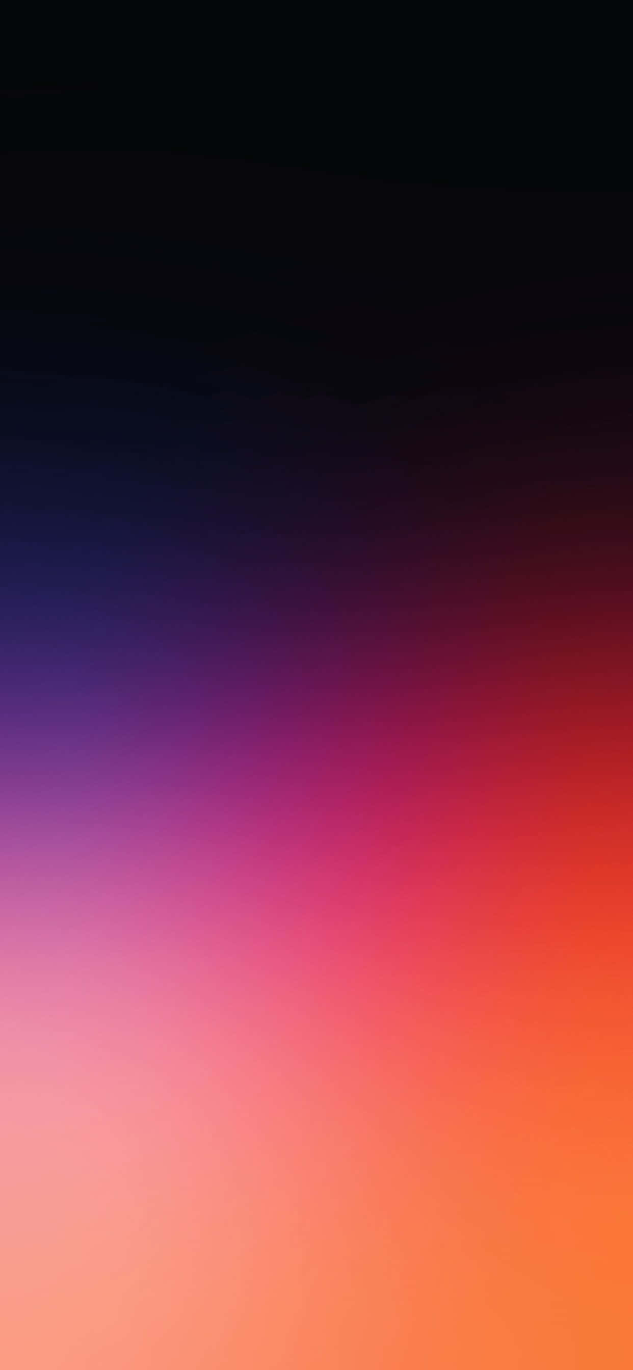 Gradient iPhone, deep black, vibrant orange, 2K Phone Wallpaper