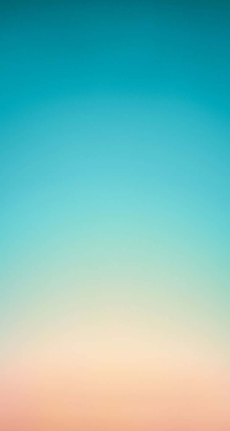 Gradient iPhone, teal blue, soft peach, HD Phone Wallpaper