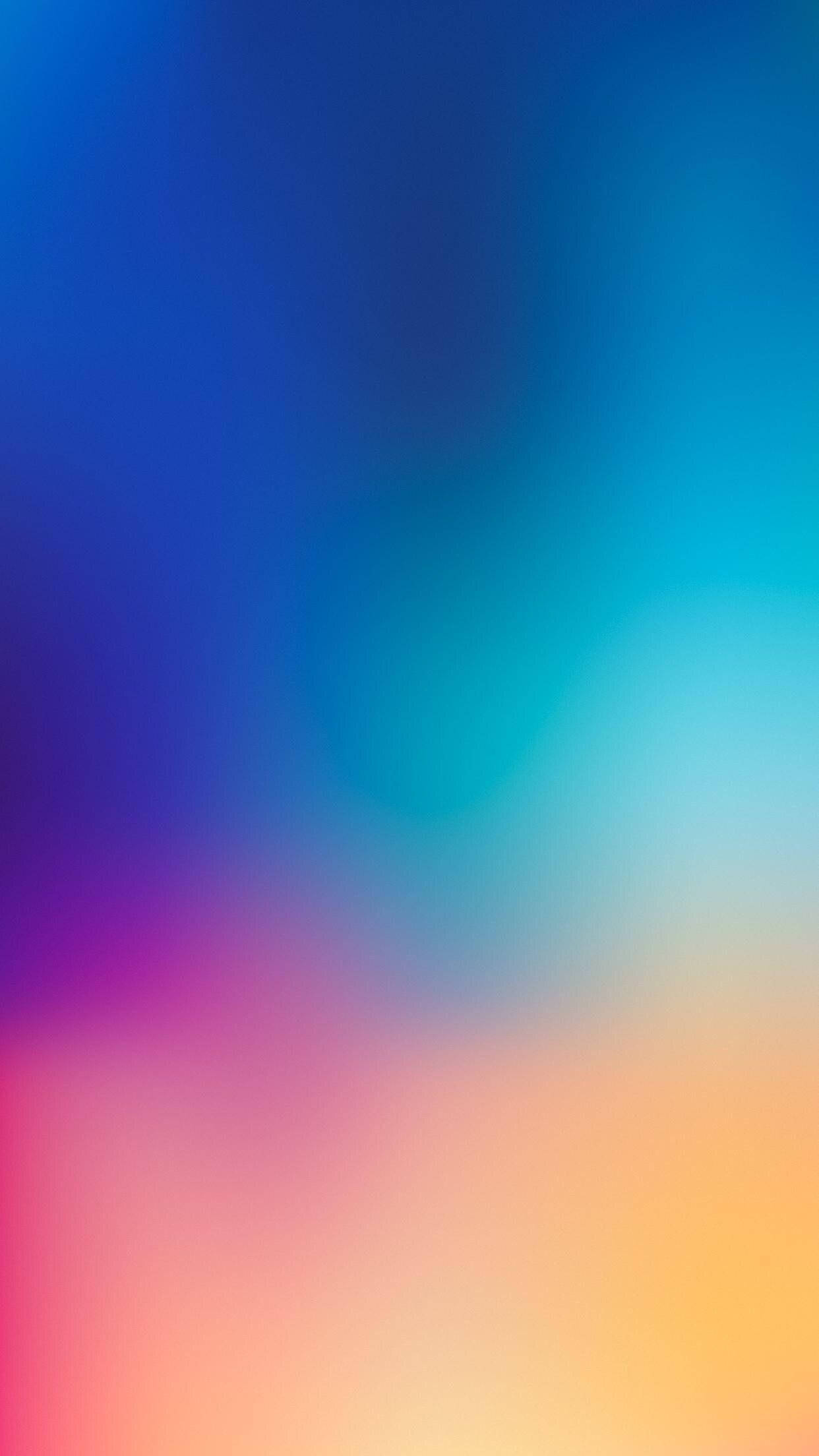 blue, orange, blur gradient, Full HD Phone Wallpaper