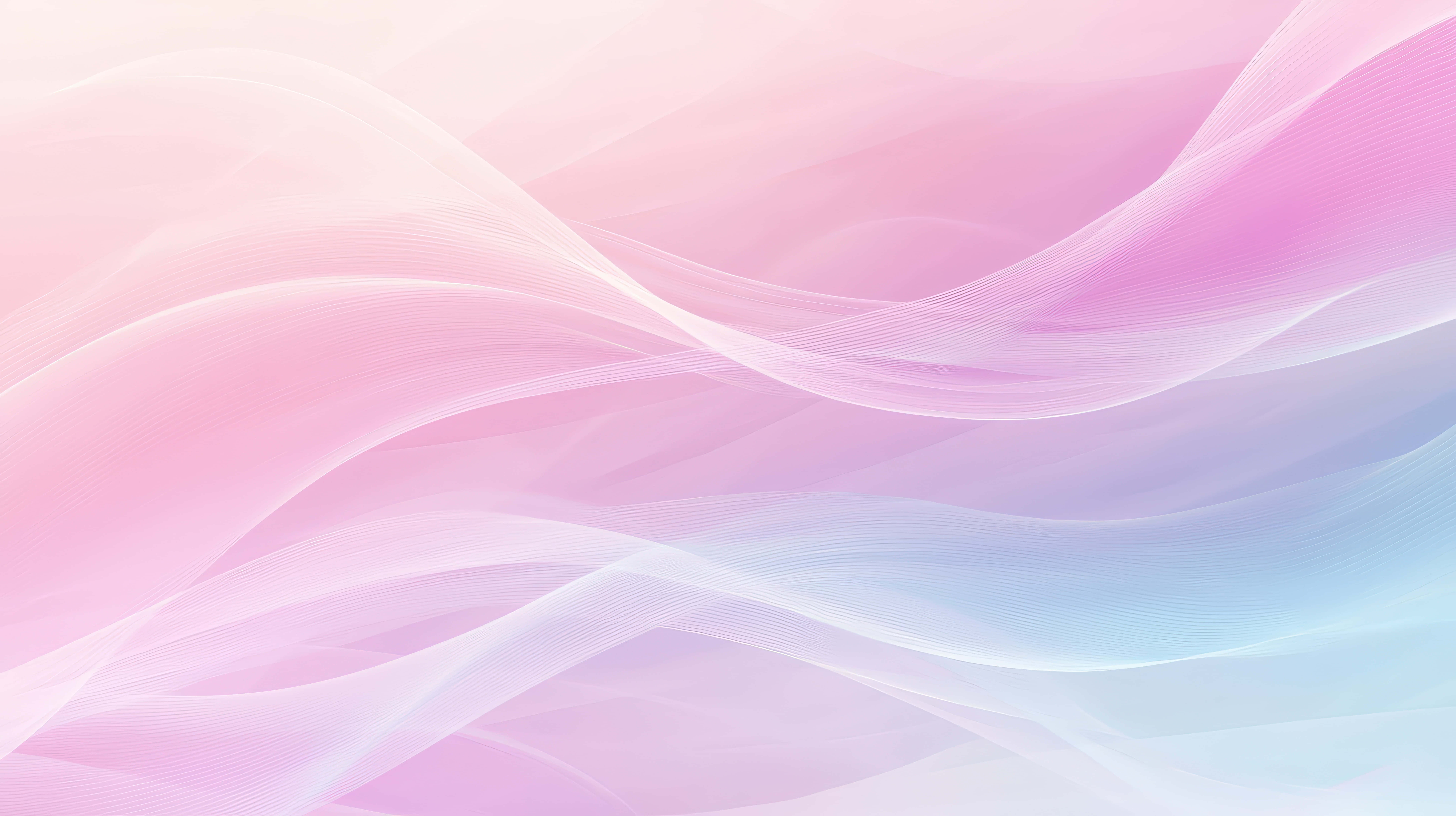 pastel waves, shades of pink, shades of blue, 8K Desktop Wallpaper