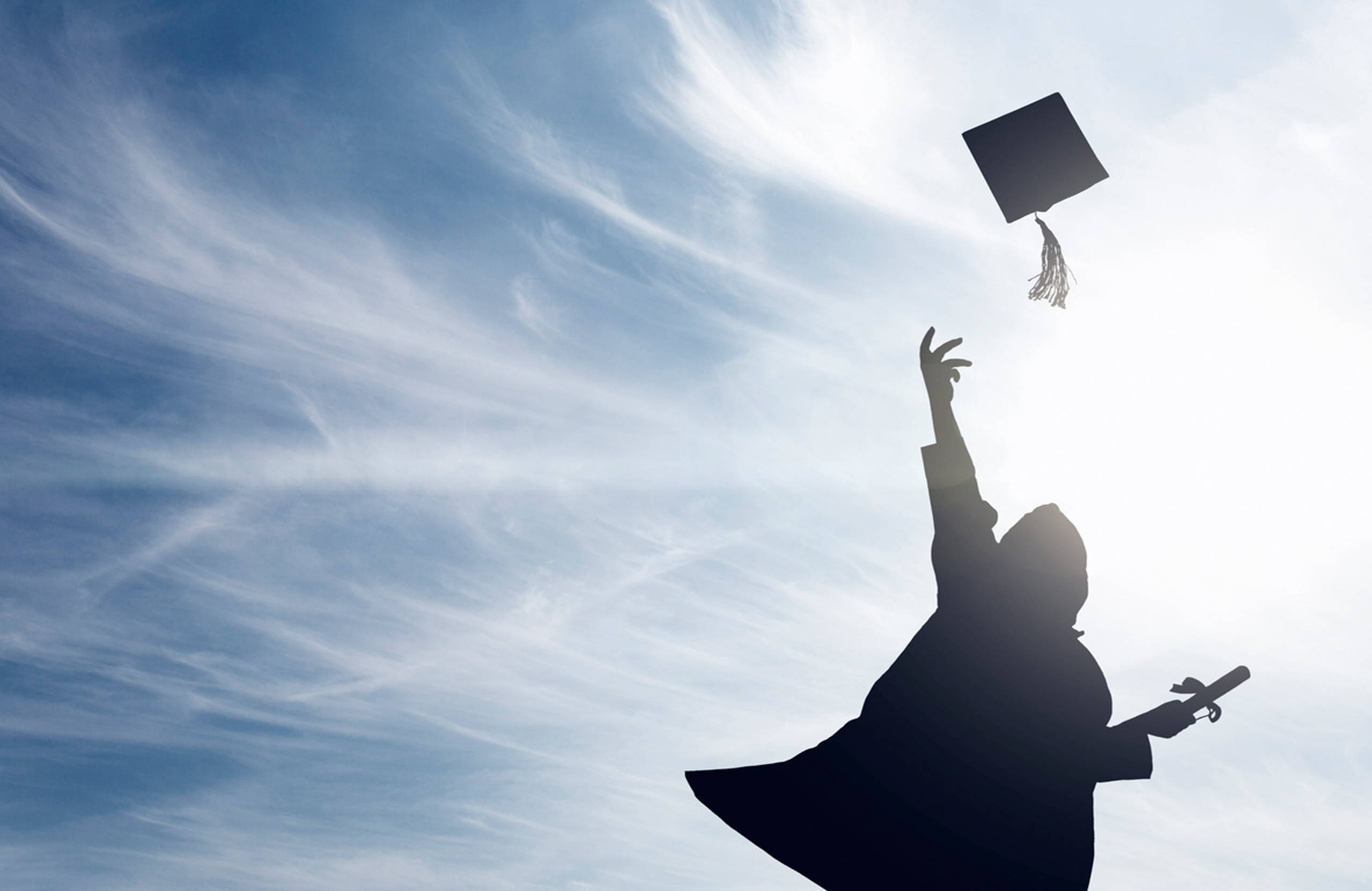 graduation, silhouette, graduate, Full HD Desktop Wallpaper