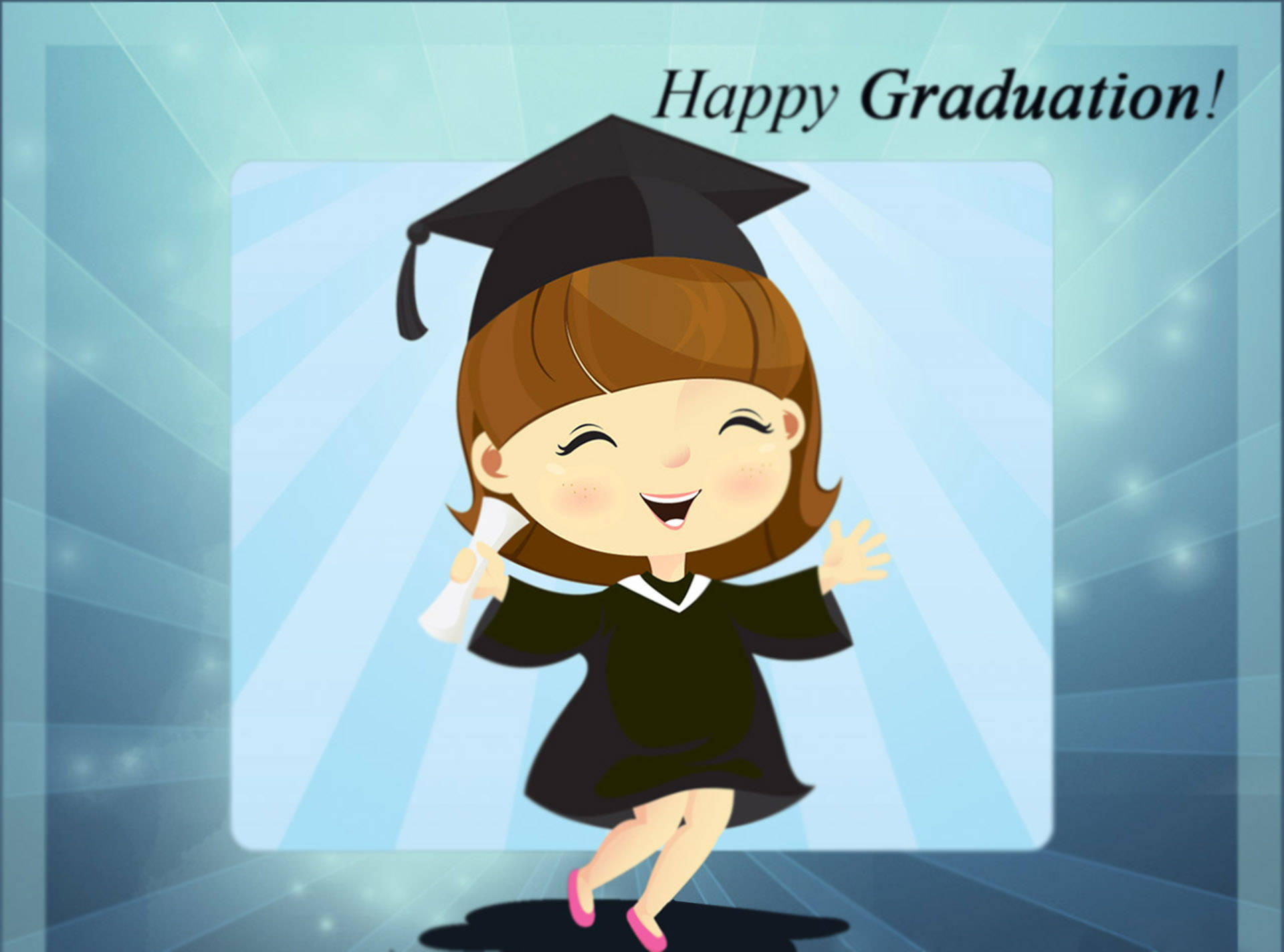graduation cap, graduation gown, diploma, Full HD Desktop Wallpaper