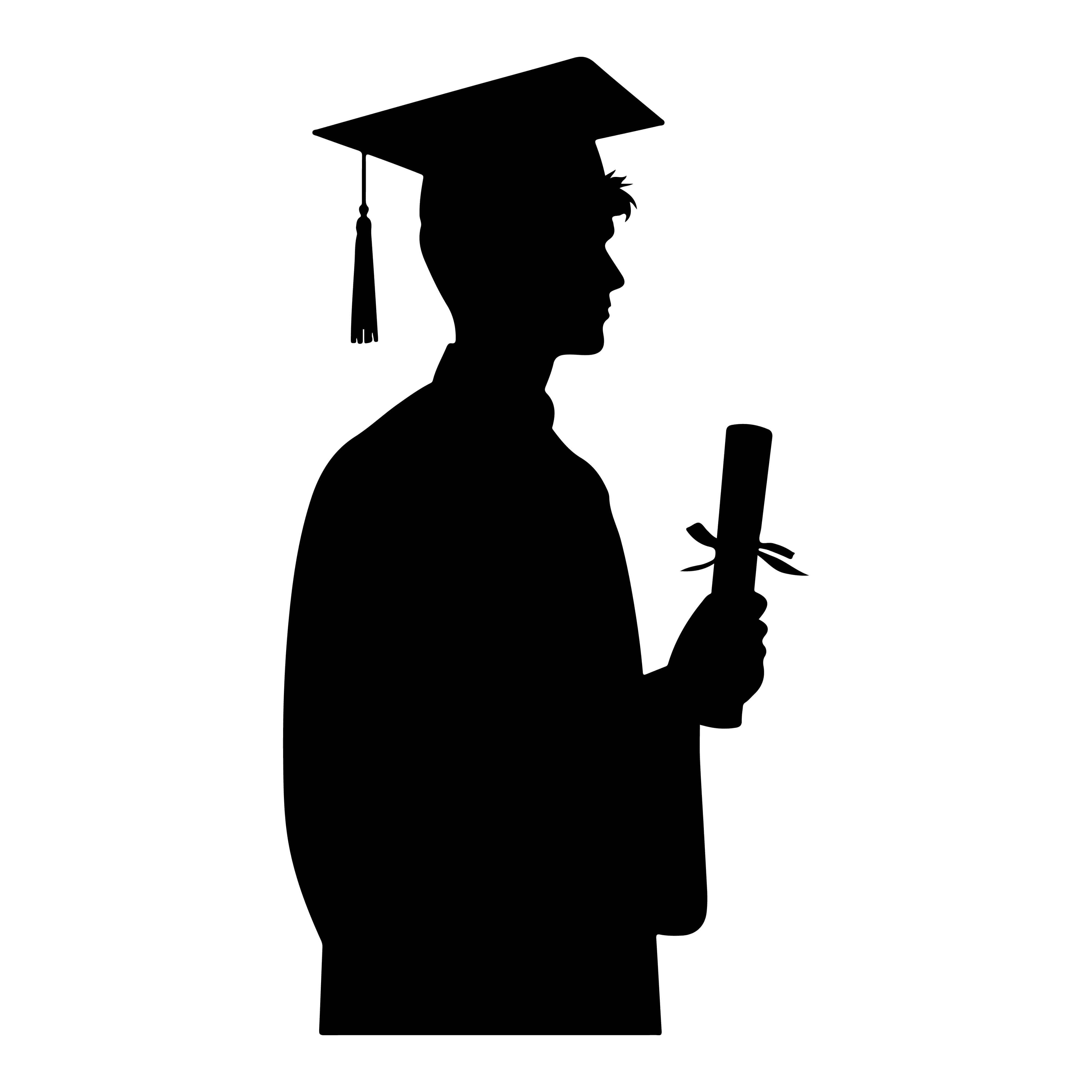 male graduate, cap and gown, diploma, 4K Desktop Wallpaper