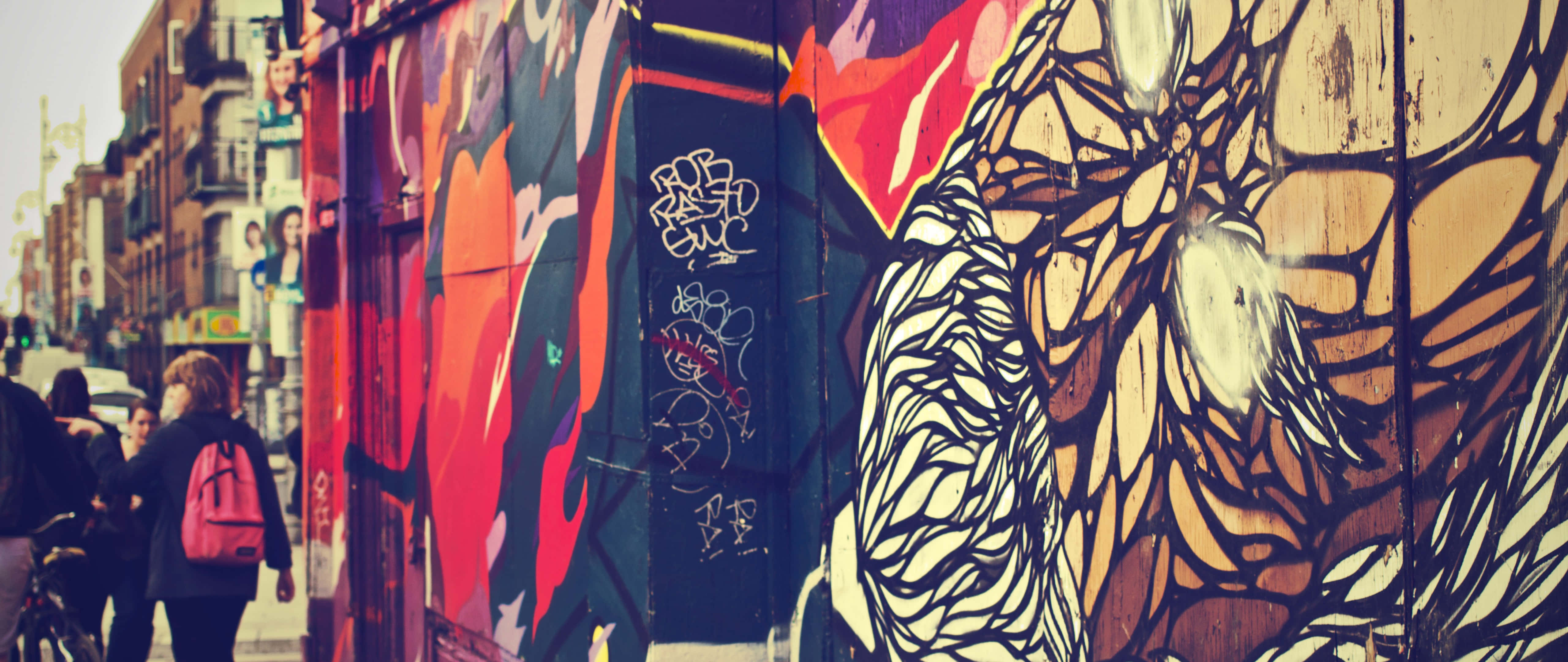 Graffiti 4K, urban art, city wall, 5K Desktop Wallpaper