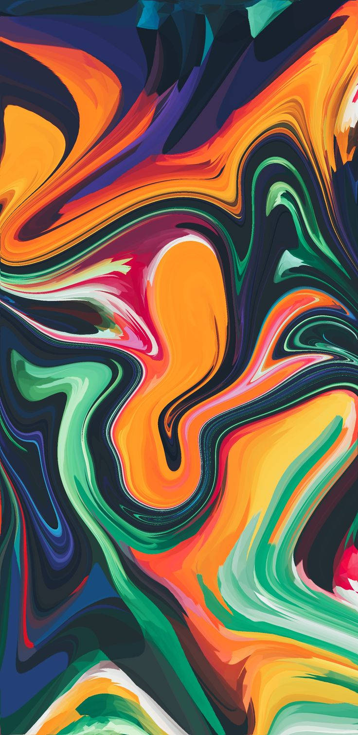 abstract, iPhone, orange, HD Phone Wallpaper