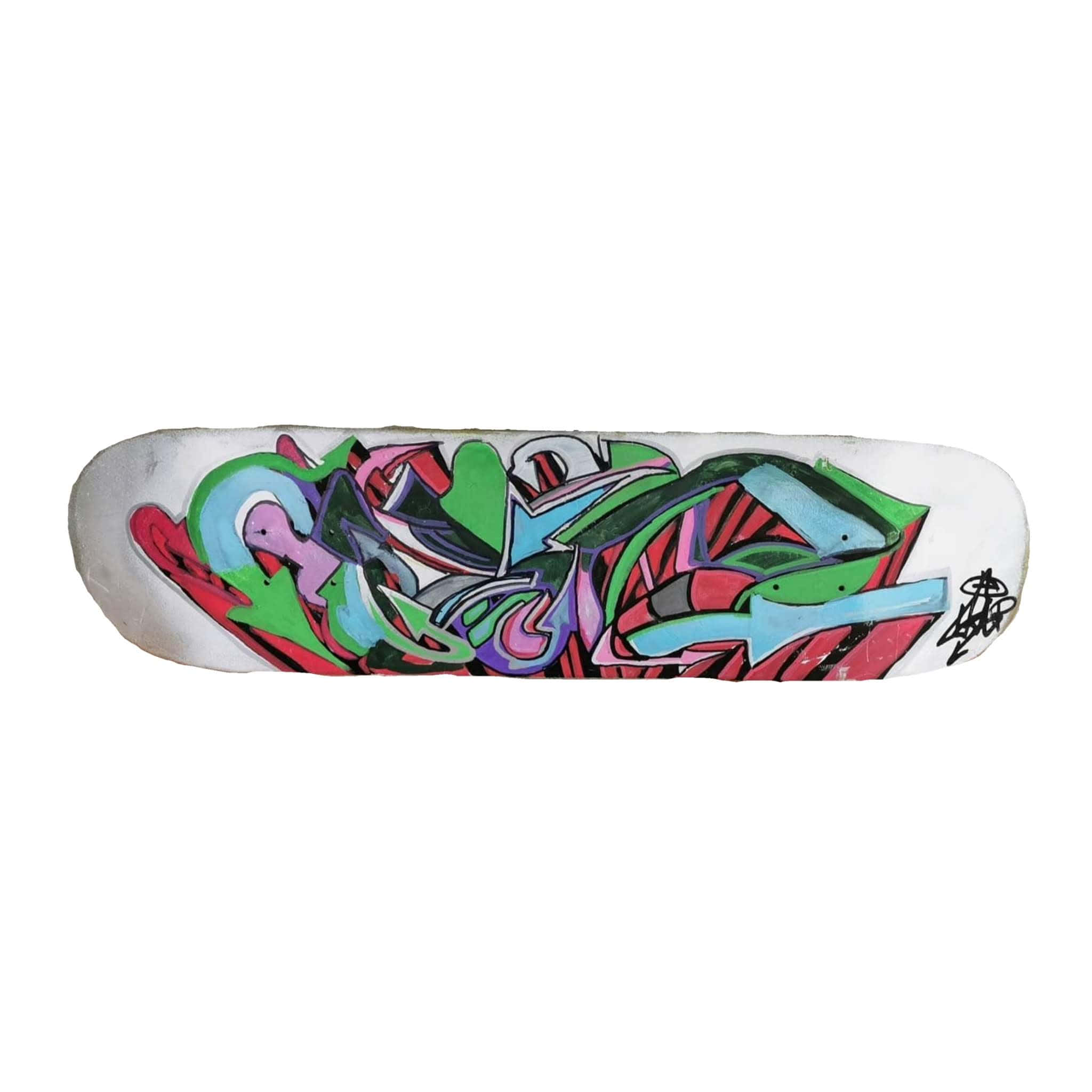 graffiti art, skateboard deck, red, Full HD Desktop Wallpaper