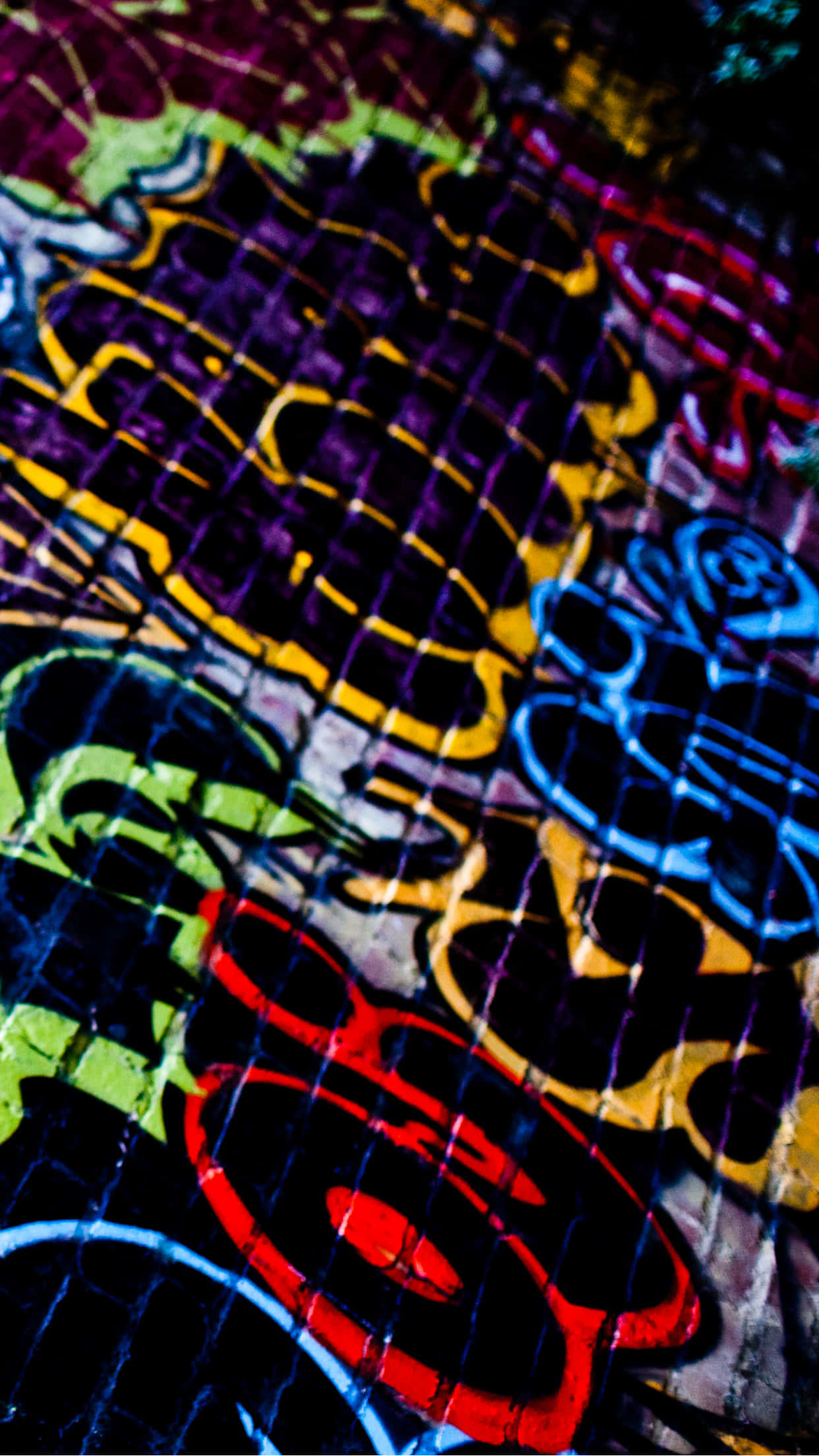 graffiti wall, vibrant graffiti art, bold colors, Full HD Phone Wallpaper