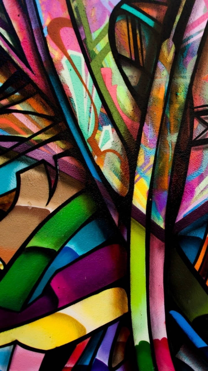 Graffiti, Colorful, iPhone 5s, HD Phone Wallpaper