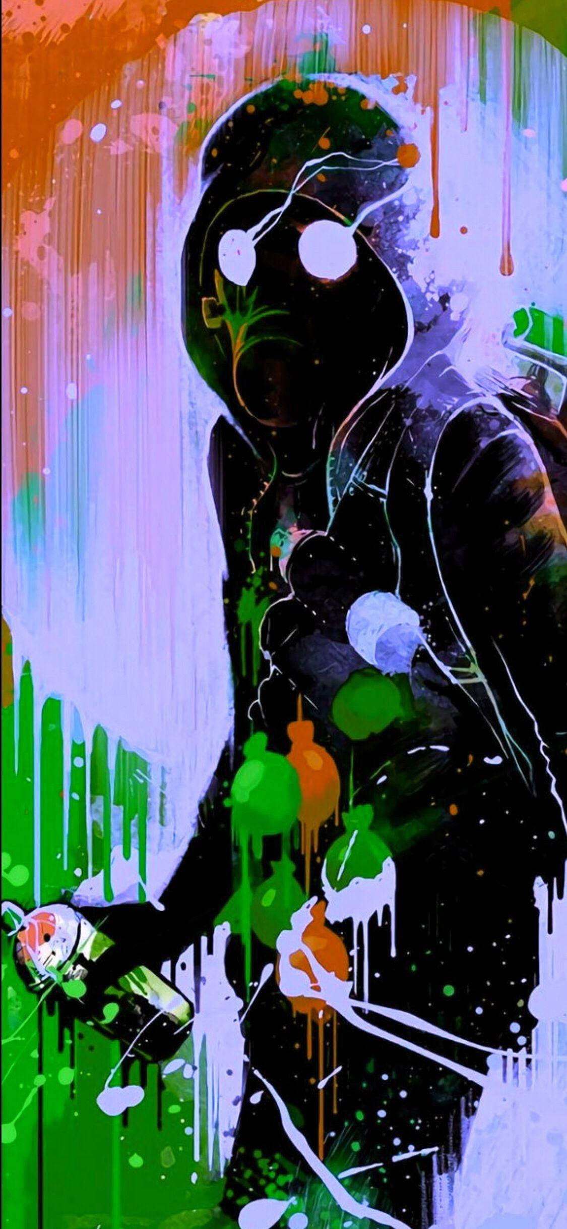 Graffiti, iPhone, rainbow backdrop, Full HD Phone Wallpaper