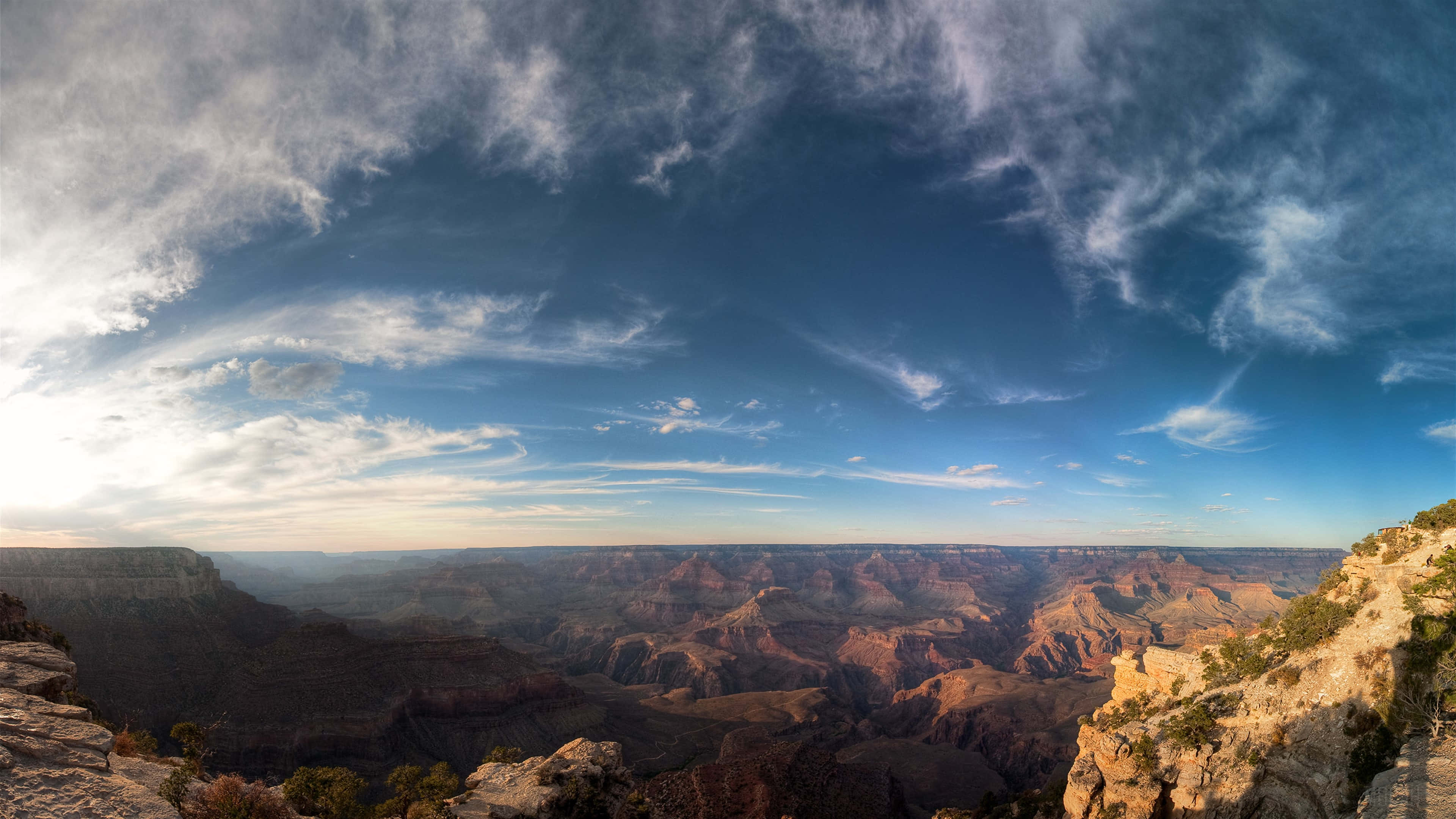 Grand Canyon, sunrise, red rock formations, 4K Desktop Wallpaper