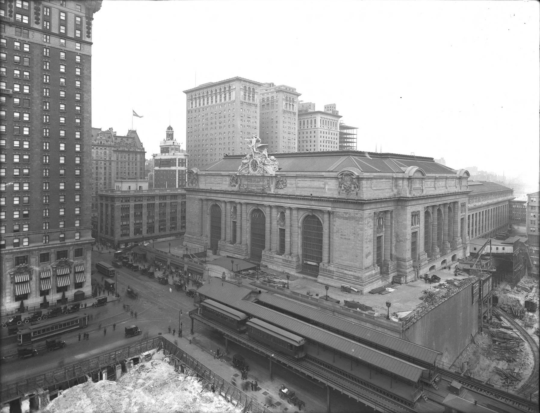 Grand Central Station, black and white, vintage, HD Desktop Wallpaper