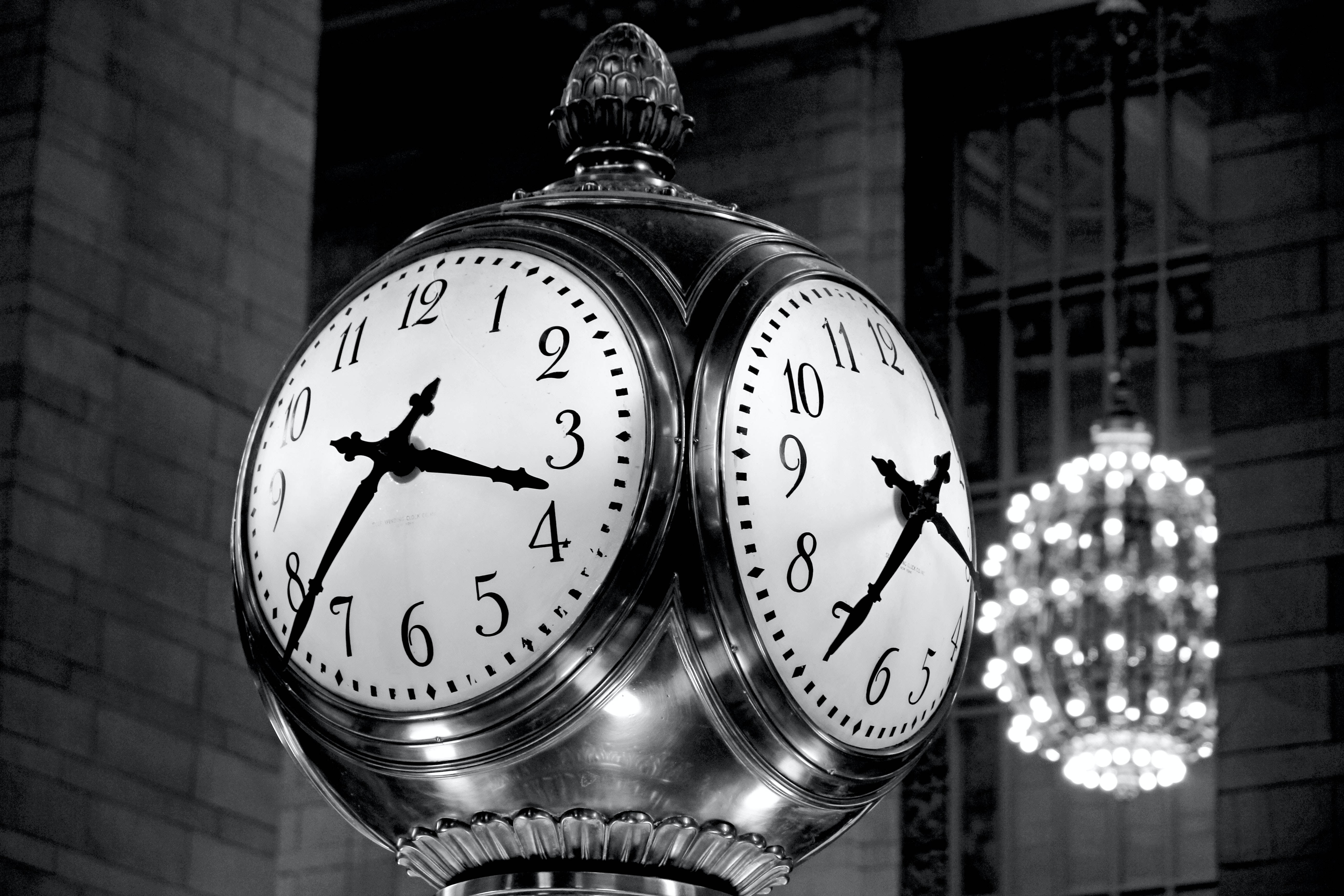 Grand Central Terminal, clock, dual-faced clock, 5K Desktop Wallpaper