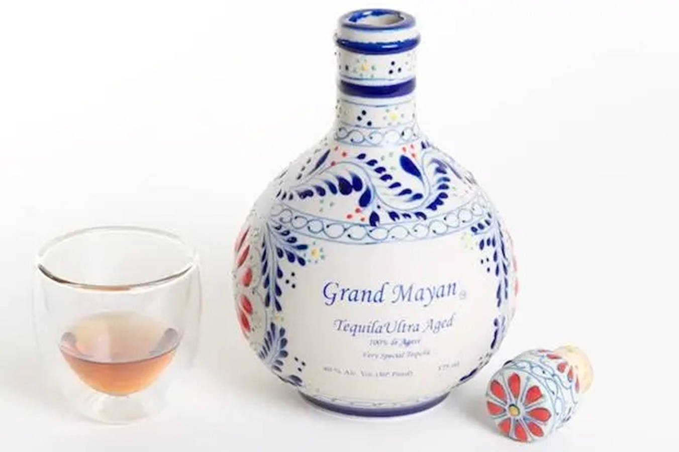 Grand Mayan, ultra aged tequila, ceramic tequila bottle, HD Desktop Wallpaper