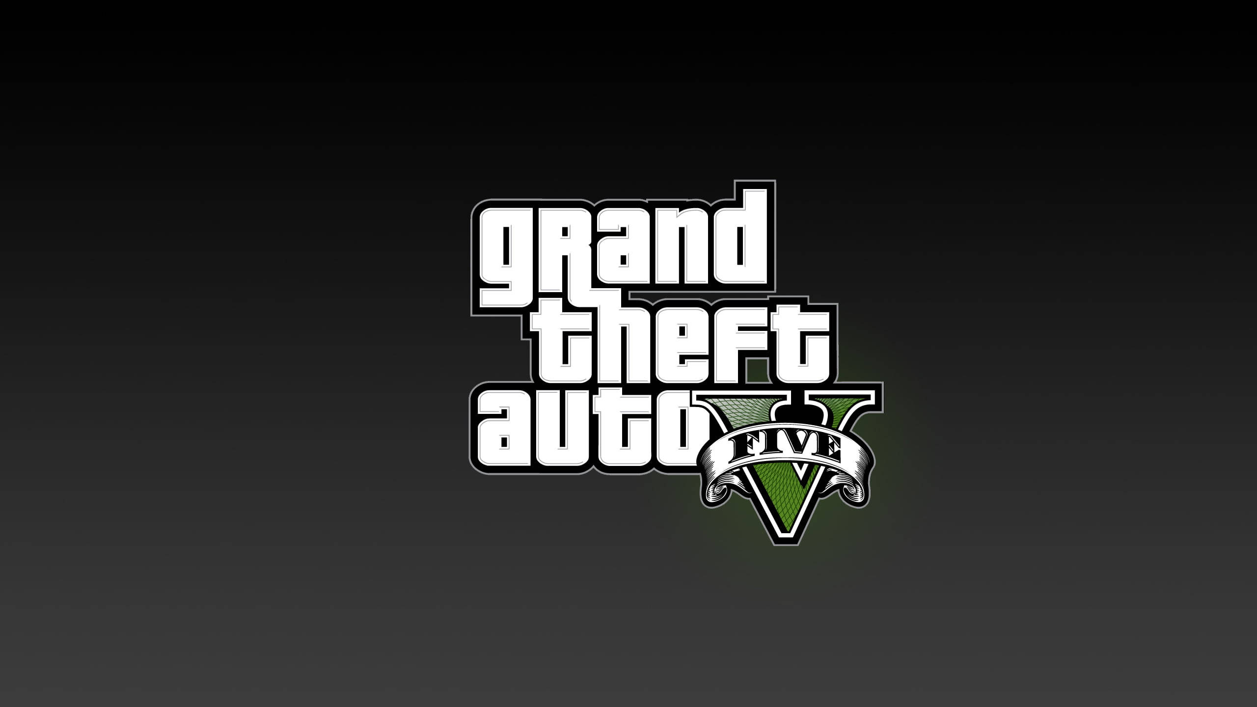 Grand Theft Auto V, green aura, dark gradient background, 2K Desktop Wallpaper