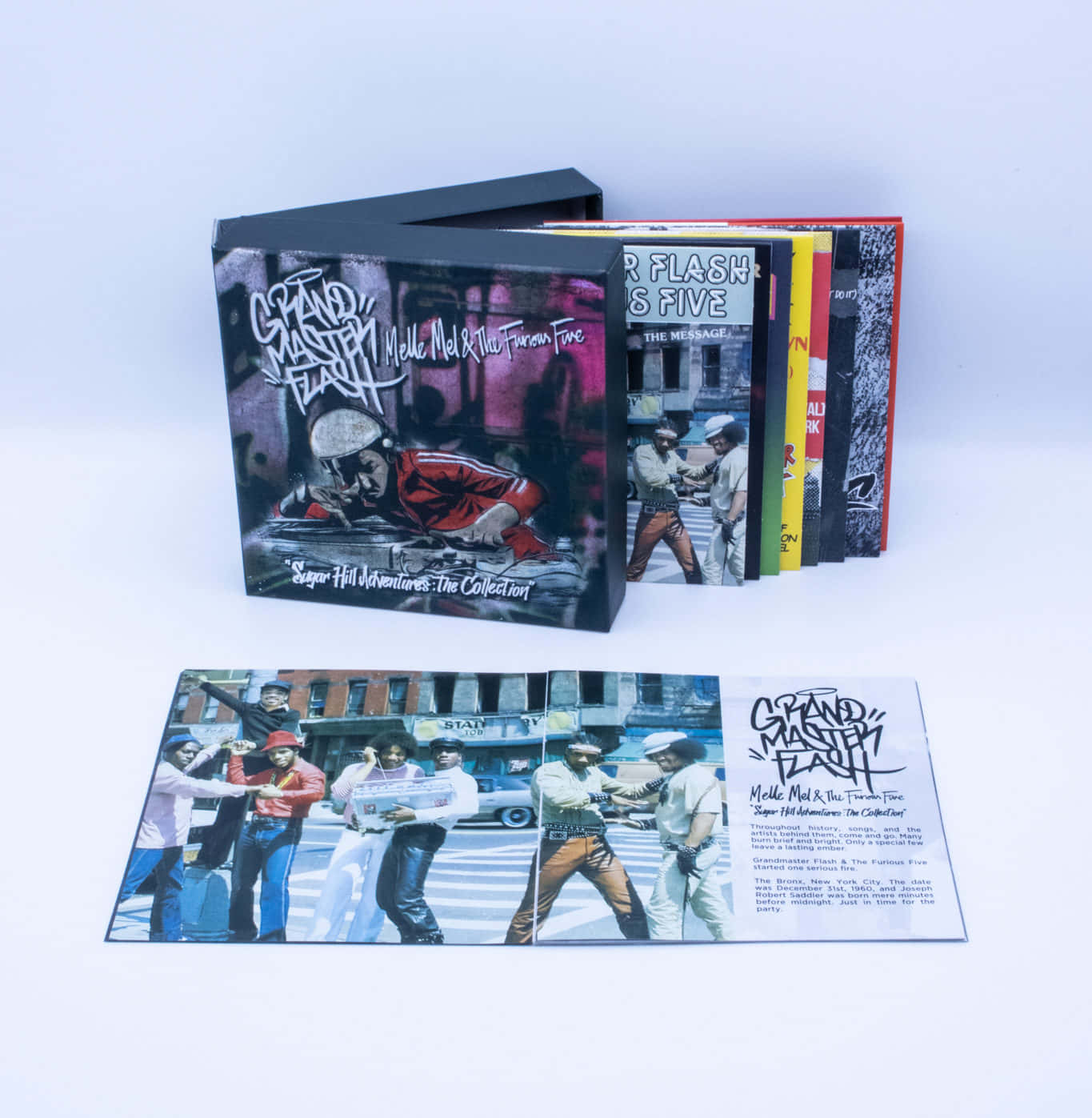 Grandmaster Flash And The Furious Five, album covers, booklet spread, HD Phone Wallpaper