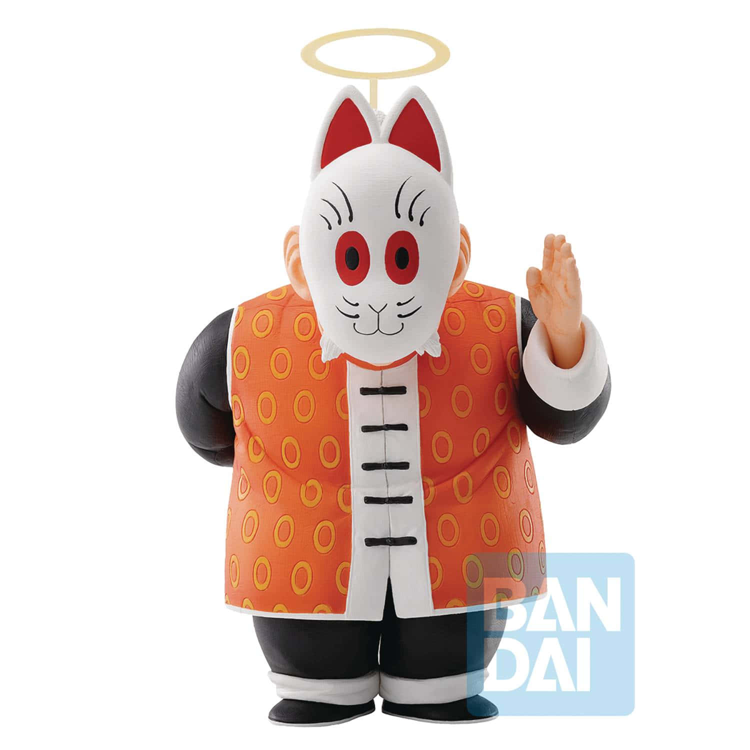 Grandpa Gohan, cat-faced character, orange patterned vest, HD Desktop Wallpaper