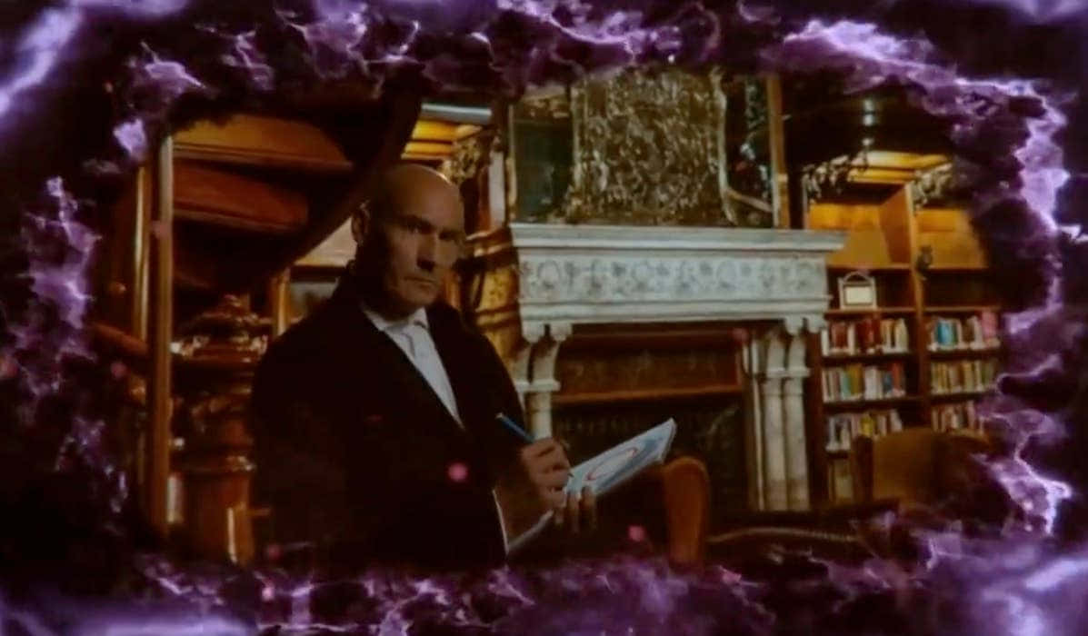 Grant Morrison, bald man, suit, SD Desktop Wallpaper
