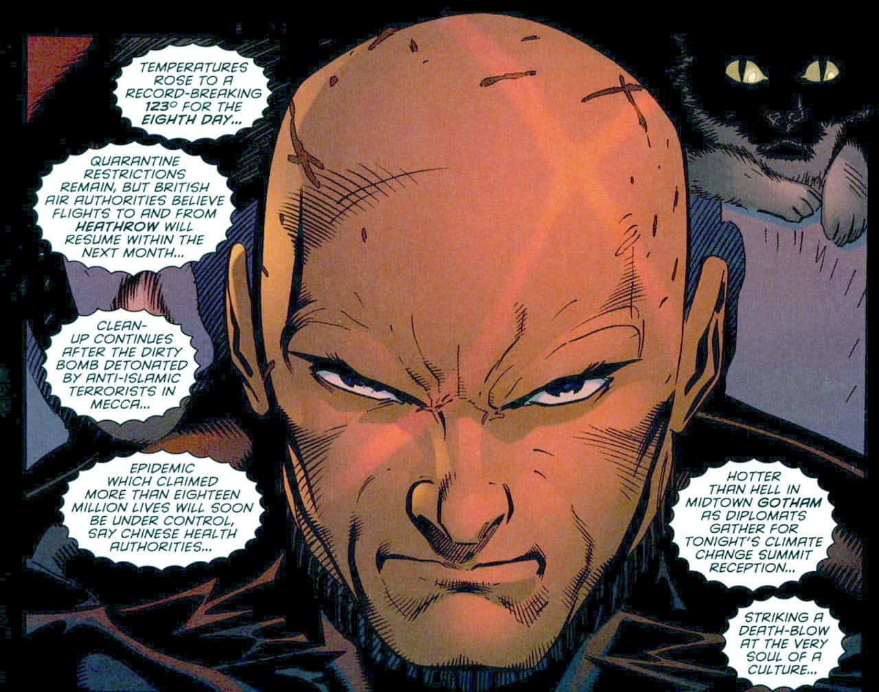 Grant Morrison, bald, scarred, HD Desktop Wallpaper