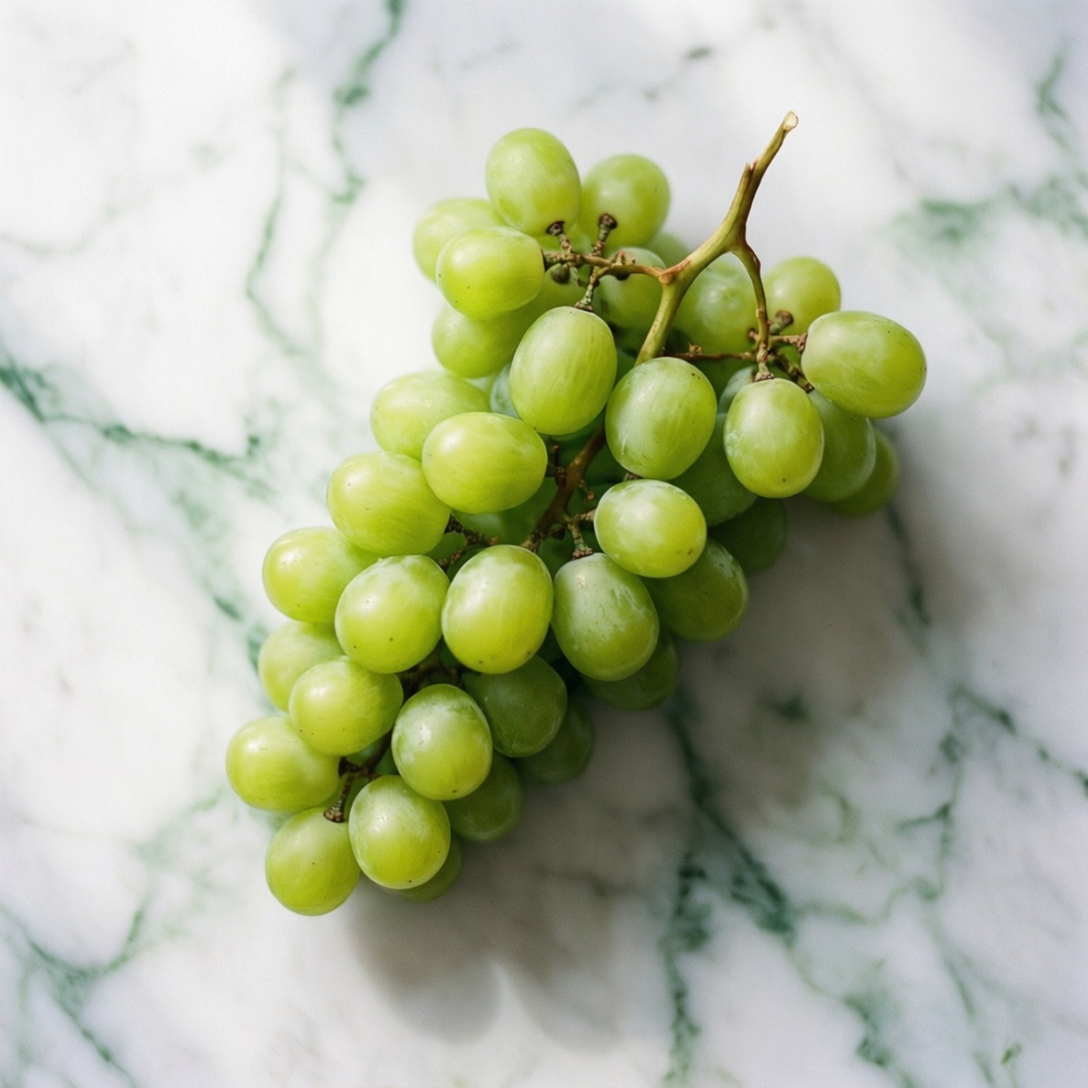 green grapes, white marble surface, green veining, HD Desktop Wallpaper