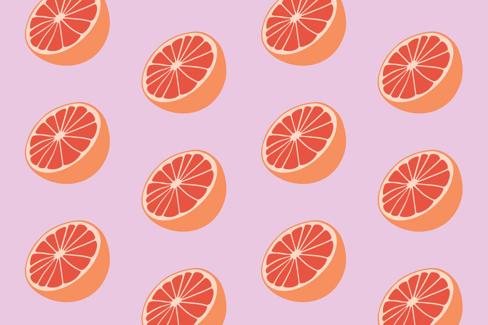 pink grapefruit, sliced grapefruits, pink flesh, Full HD Desktop Wallpaper