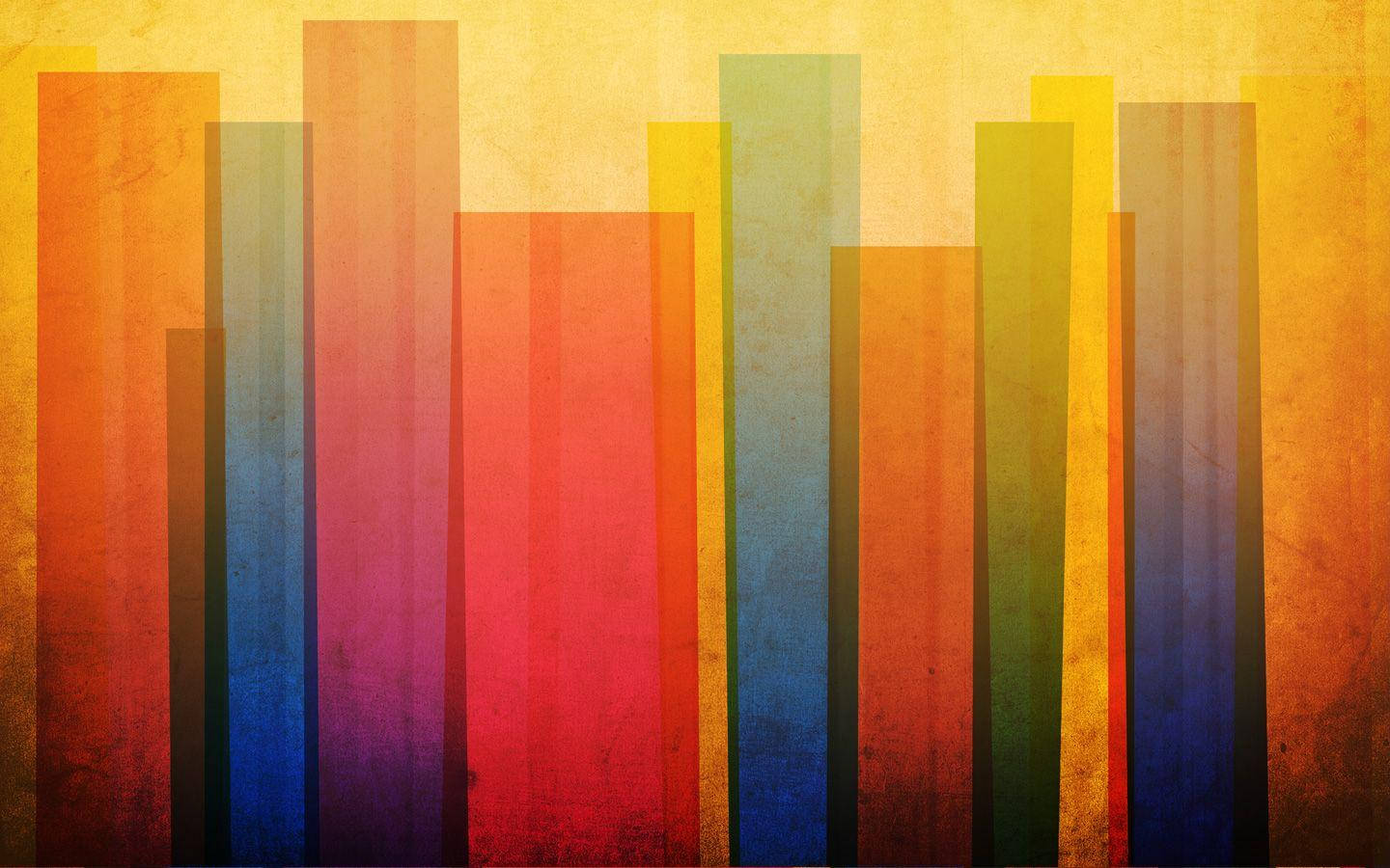 rainbow hues, textured golden backdrop, vintage grain, HD Desktop Wallpaper