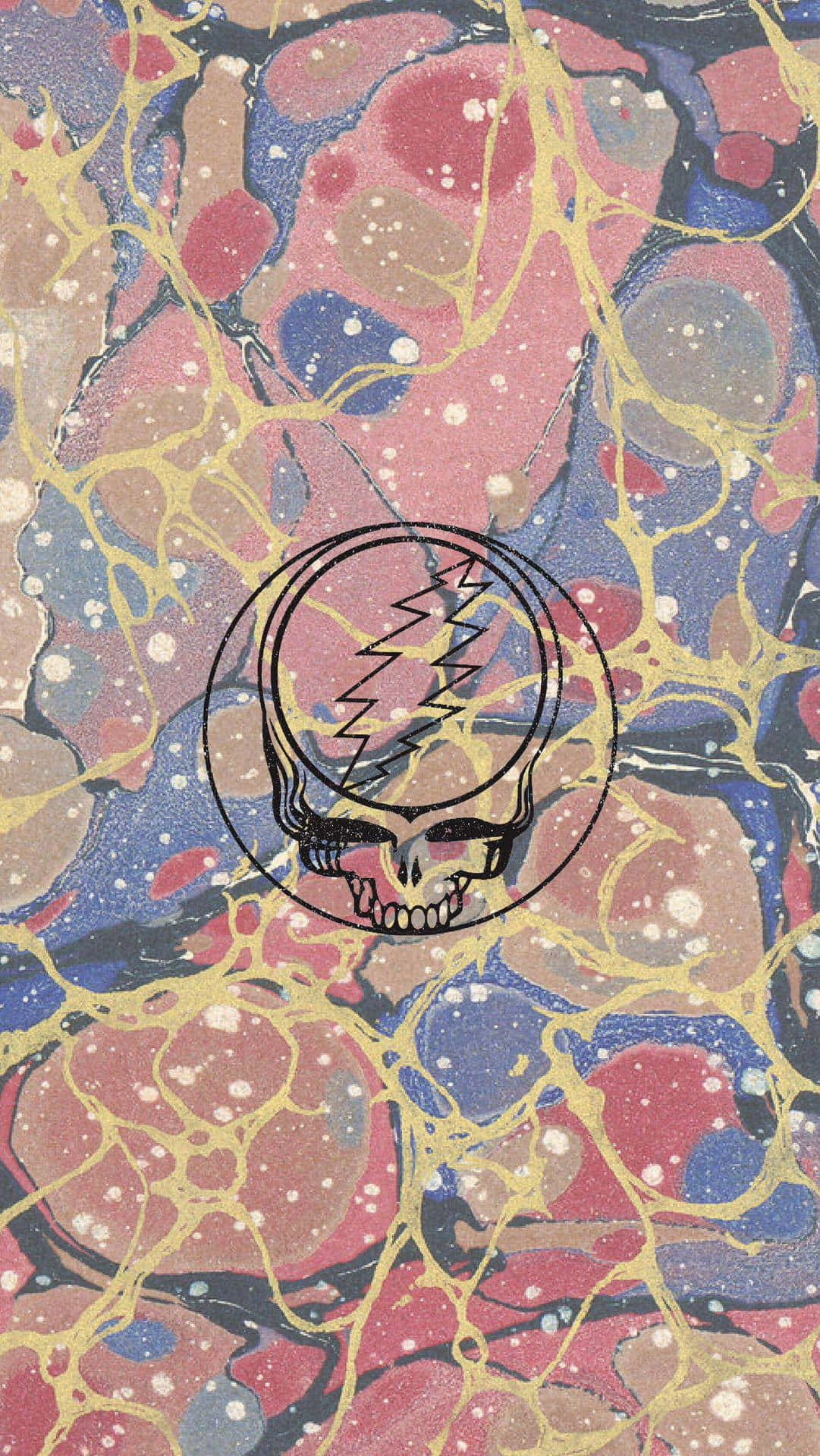 Grateful Dead, skull logo, pink, Full HD Phone Wallpaper