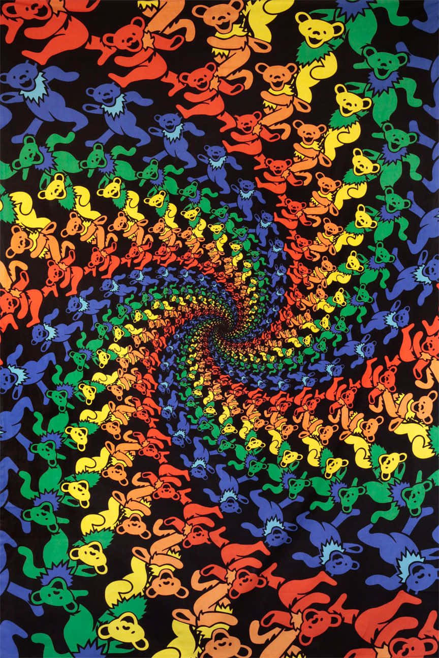 Grateful Dead, iPhone, psychedelic spiral, HD Phone Wallpaper