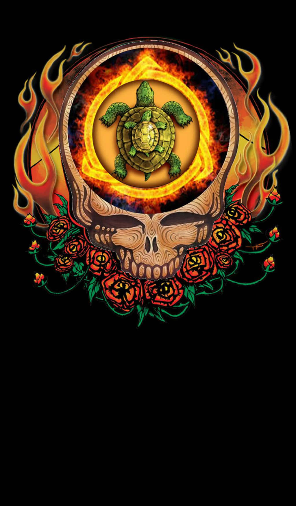 Grateful Dead, skull, turtle, HD Phone Wallpaper