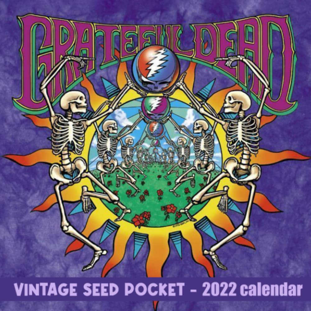 Grateful Dead, iPhone, skeletal figures, SD Desktop Wallpaper