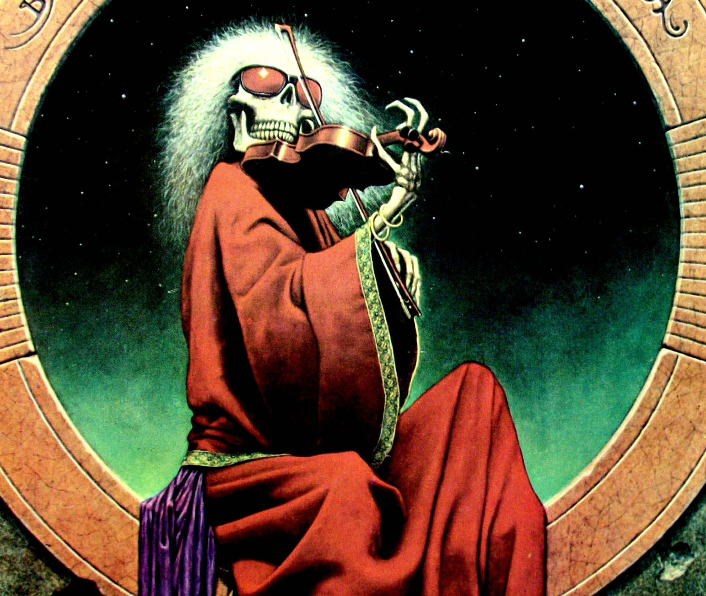 Grateful Dead, iPhone, skeletal figure, Full HD Desktop Wallpaper