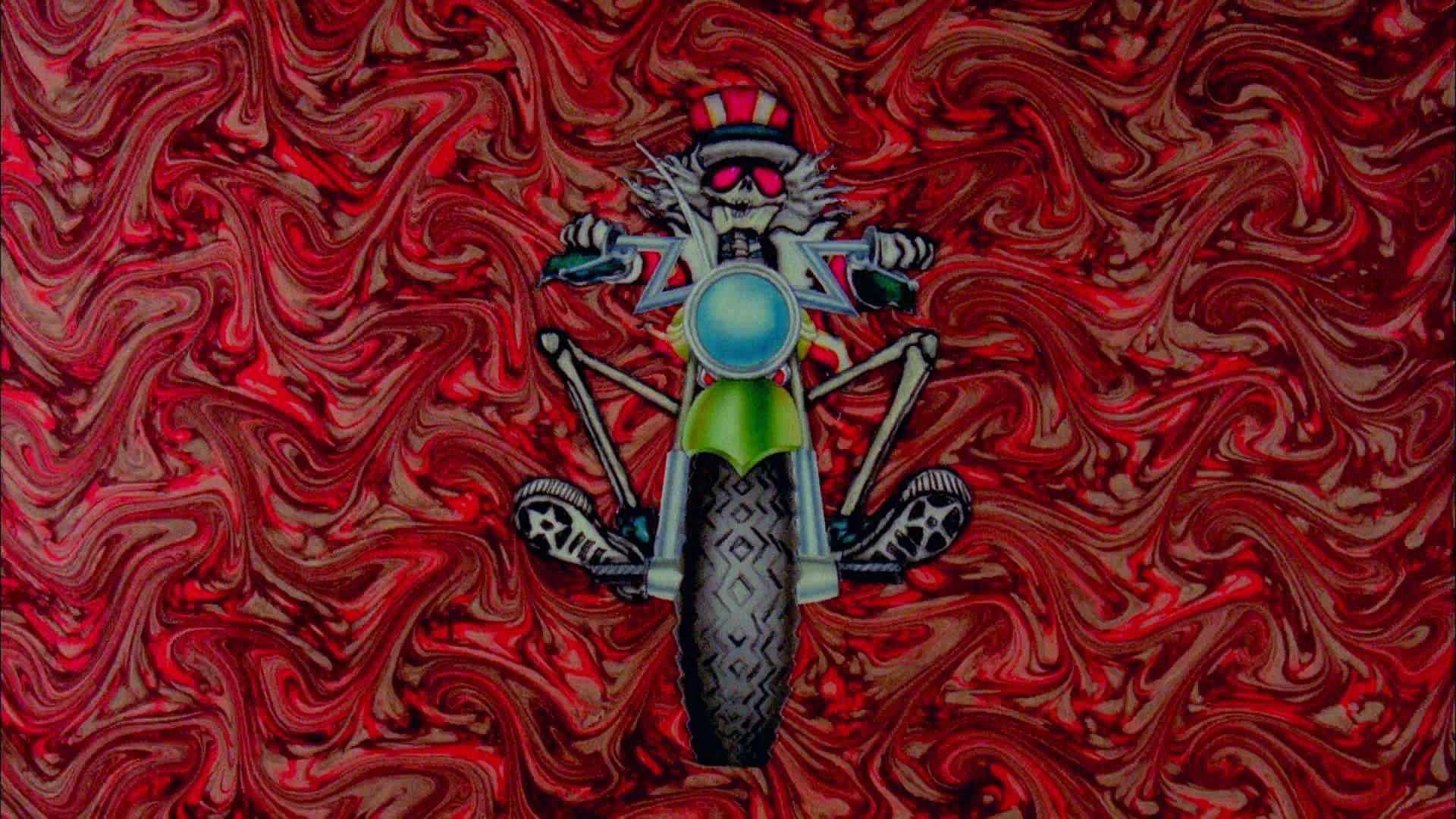 Grateful Dead, skeleton, motorcycle, Full HD Desktop Wallpaper