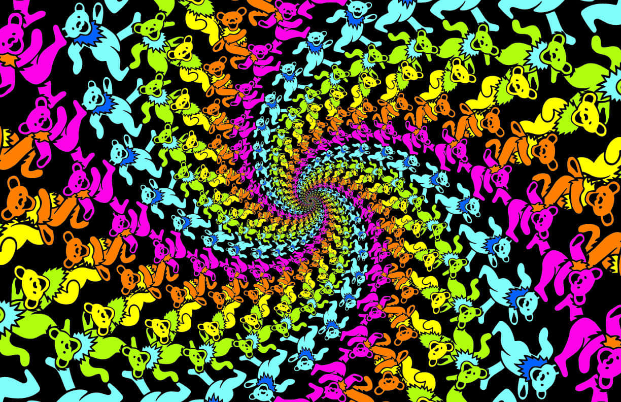 Grateful Dead, dancing bears, 1969 album cover, SD Desktop Wallpaper