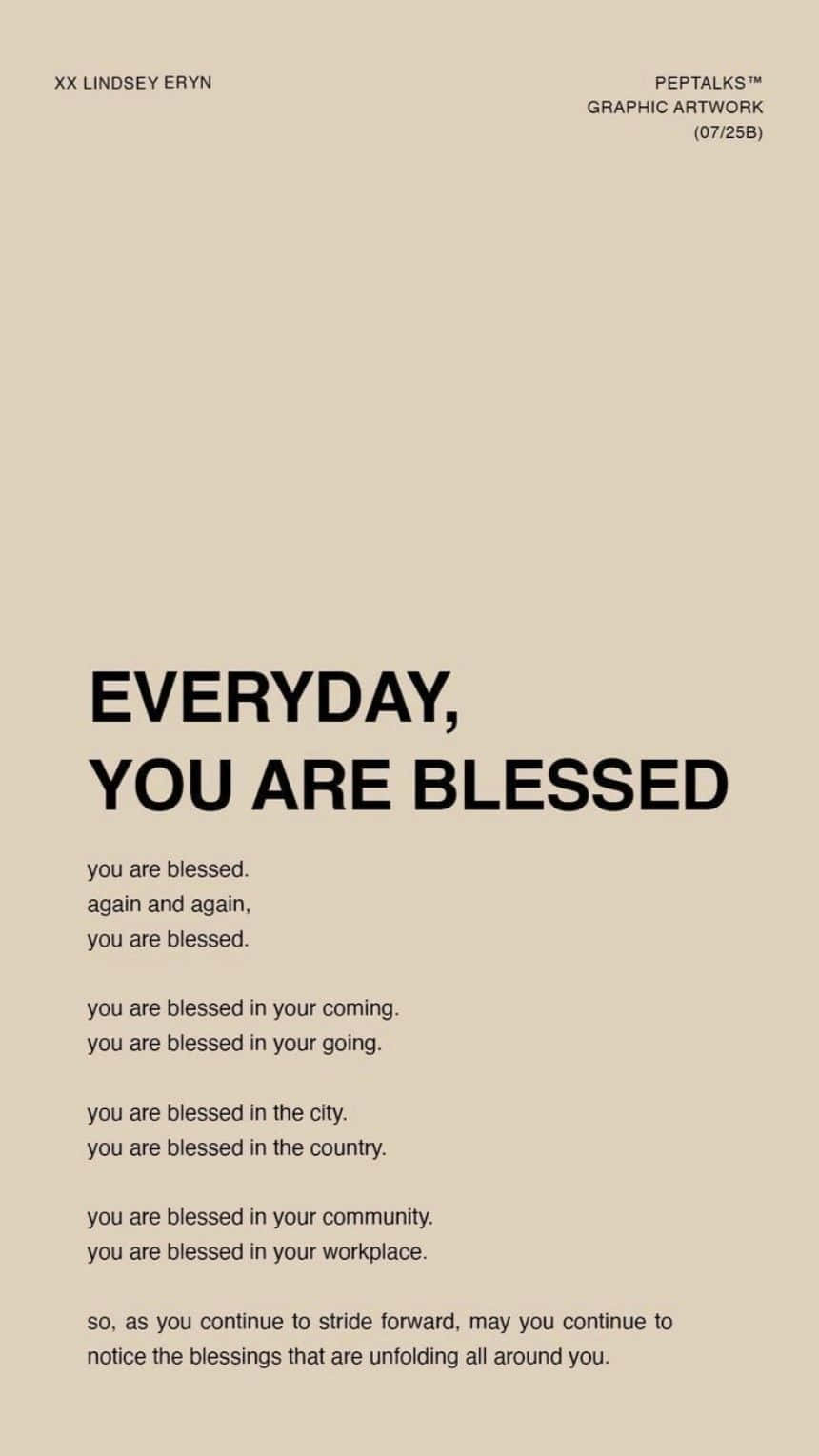 Gratitude Everyday, beige background, bold black text, HD Phone Wallpaper