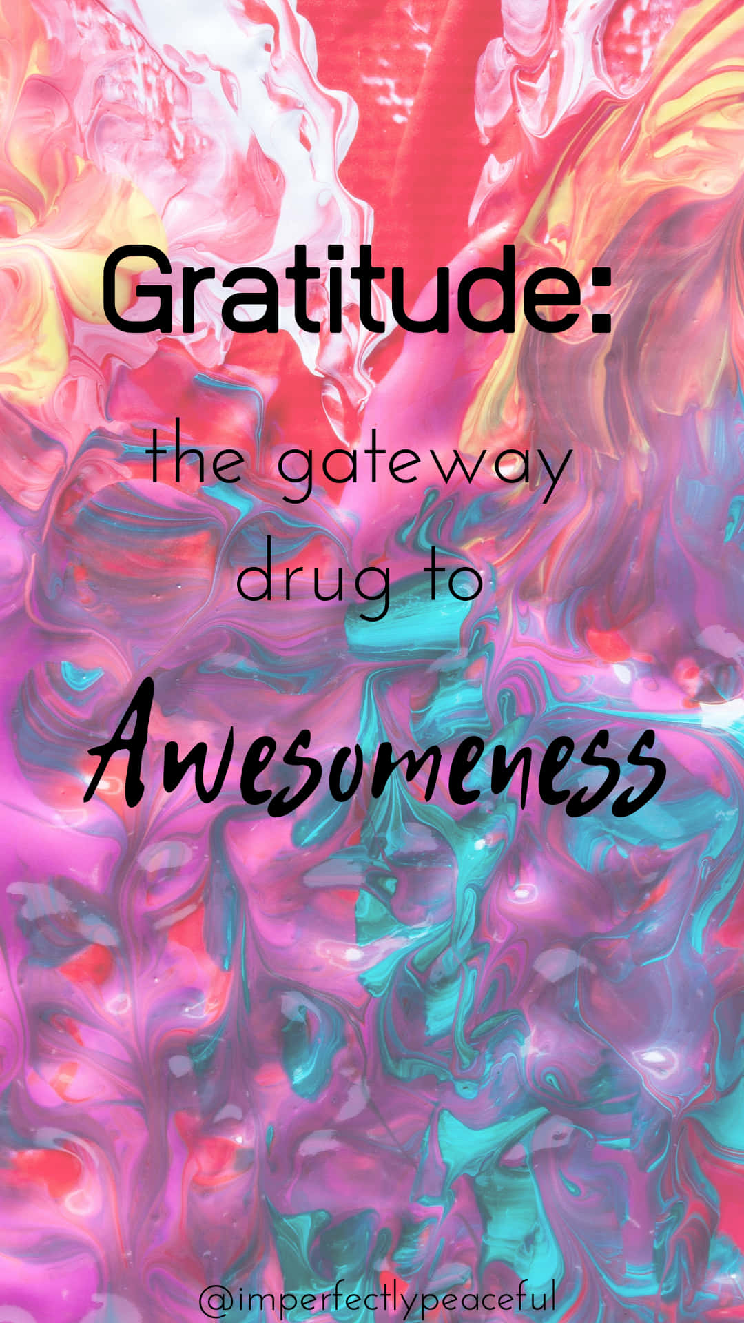 gratitude, pink, teal, Full HD Phone Wallpaper
