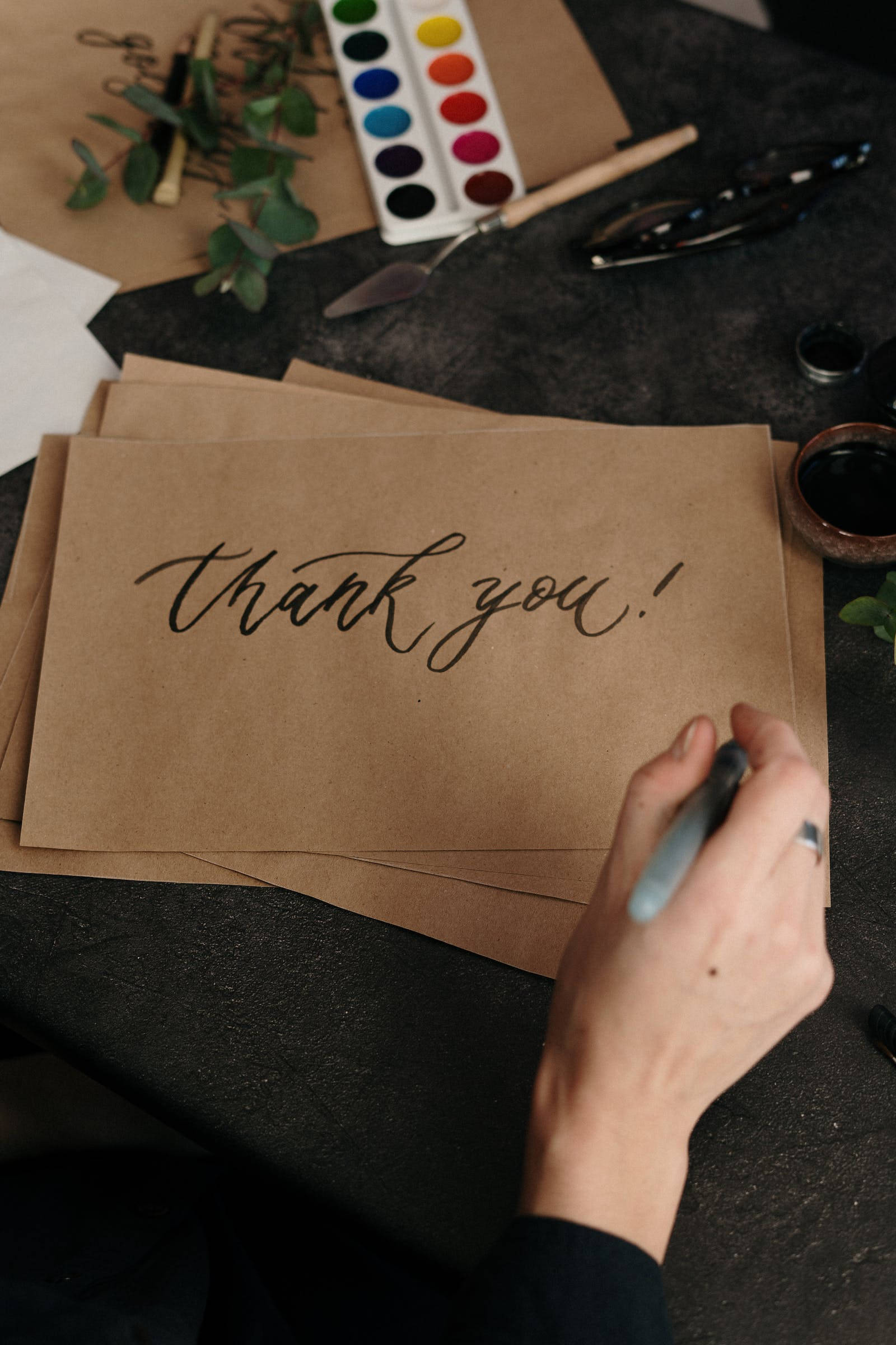 brown paper, black script, art supplies, Full HD Phone Wallpaper